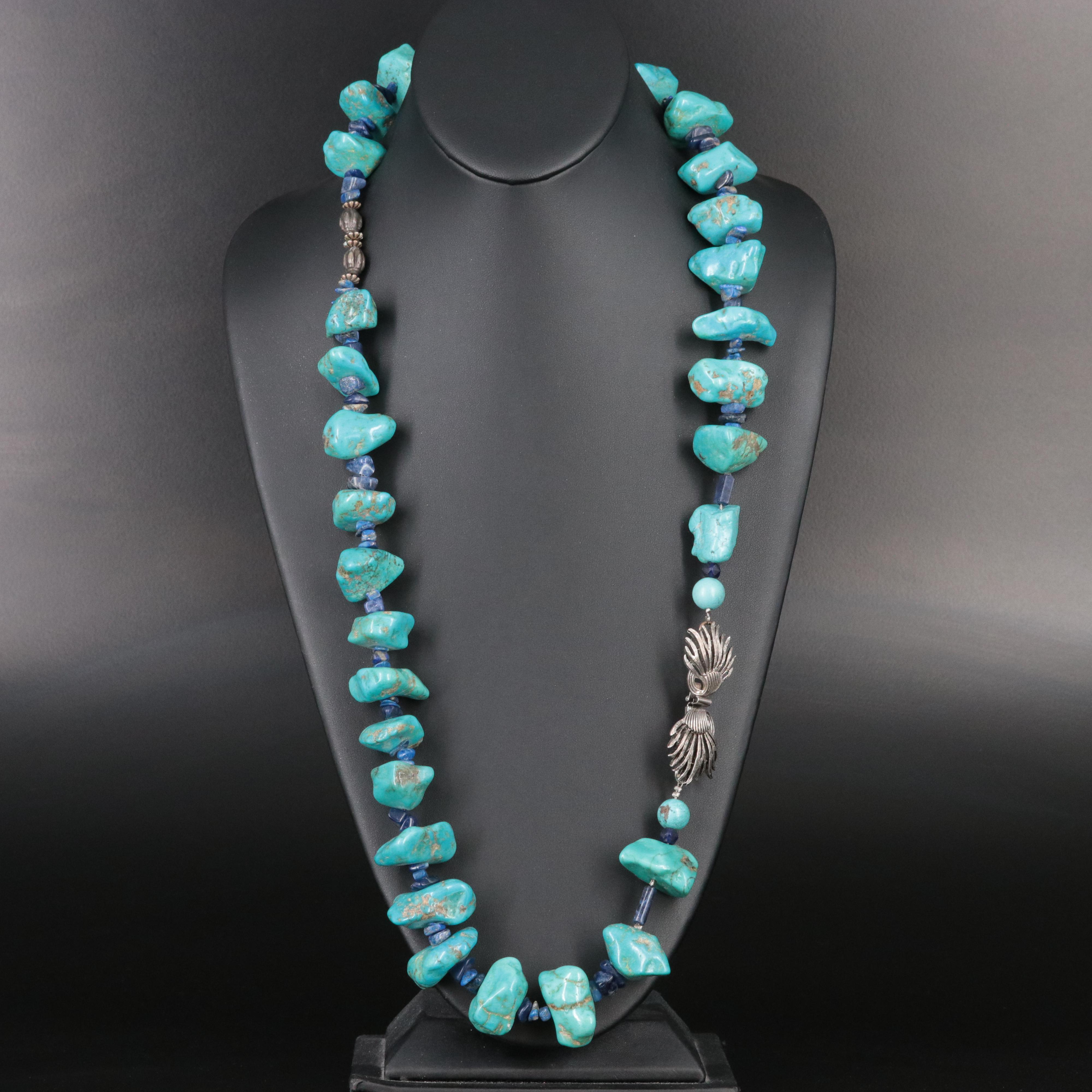 Turquoise, Sodalite and Lapis Lazuli Necklace