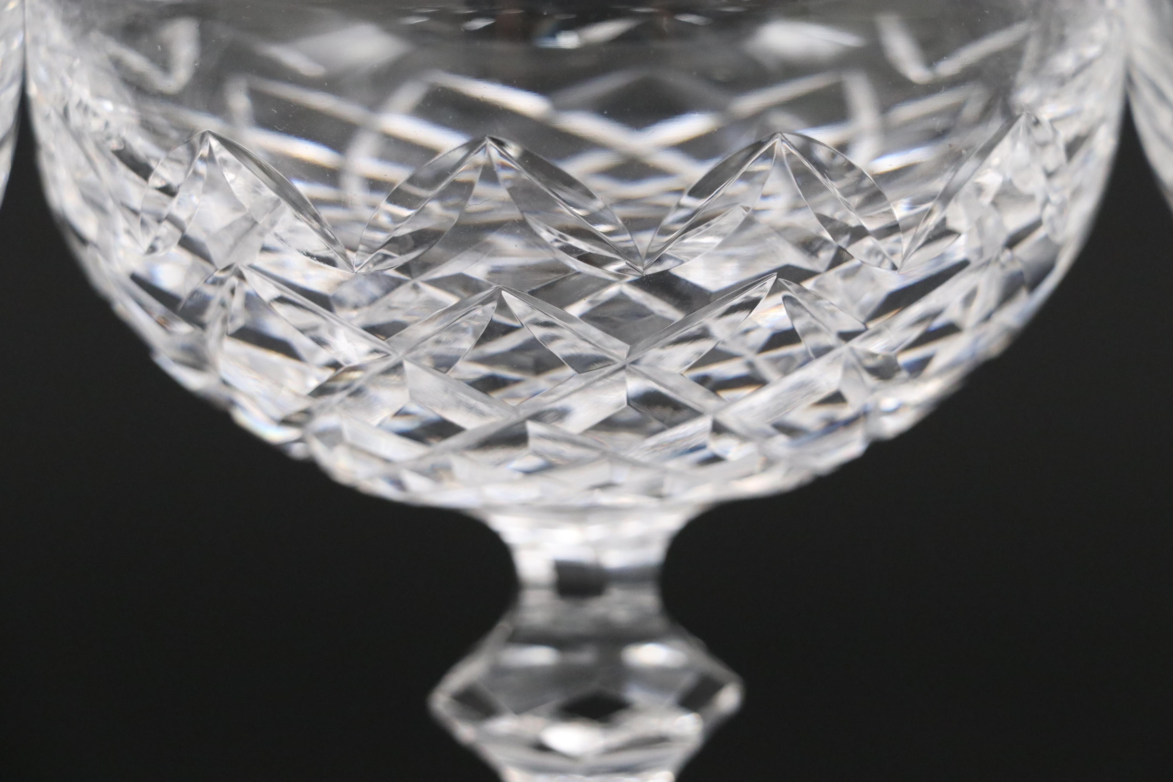 Waterford Crystal "Powerscourt" Champagne Coupes, Mid to Late 20th Century