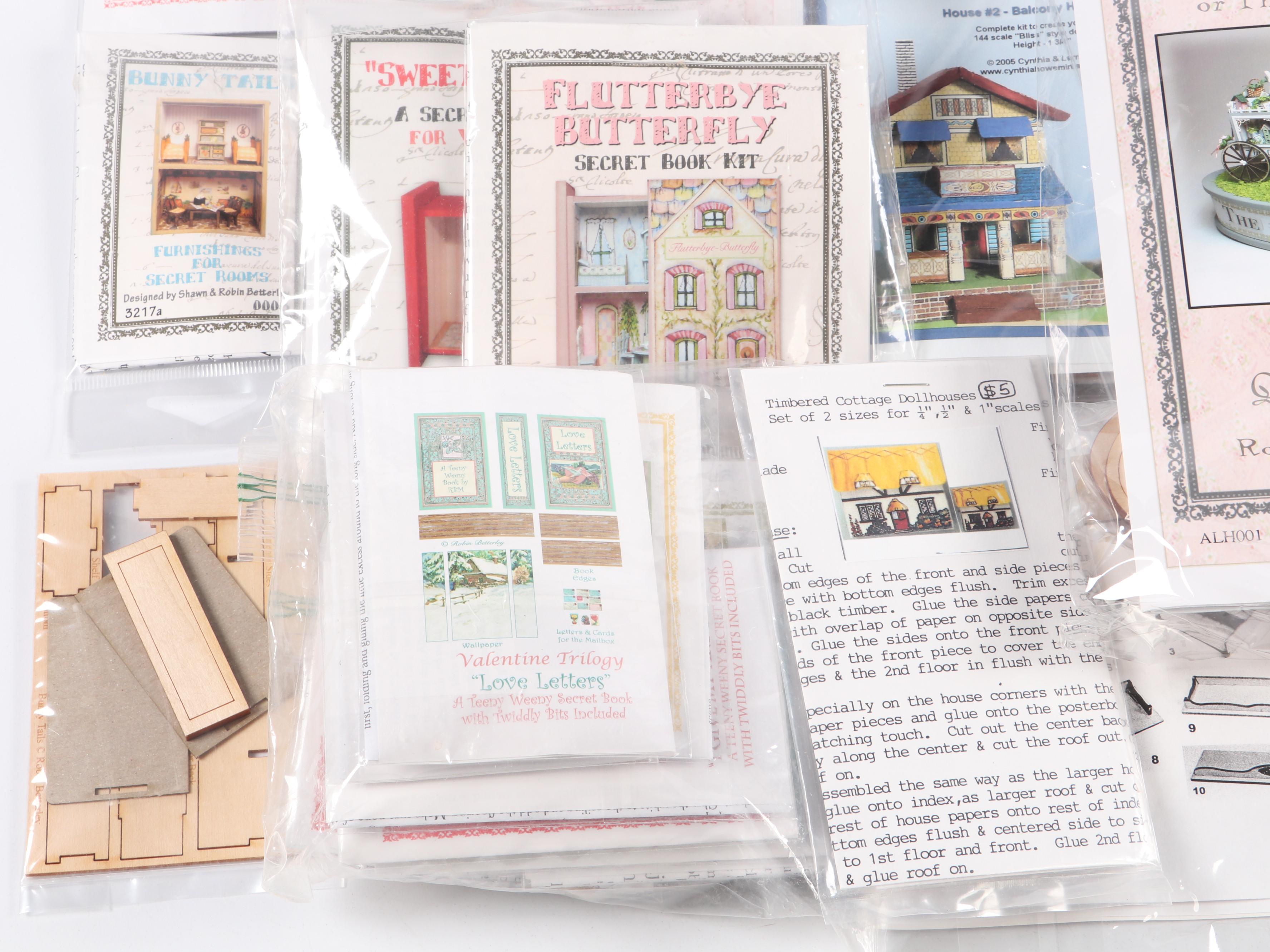 Millie August "Sweet Pea" Micro House with Other Miniatures and Doll Furniture