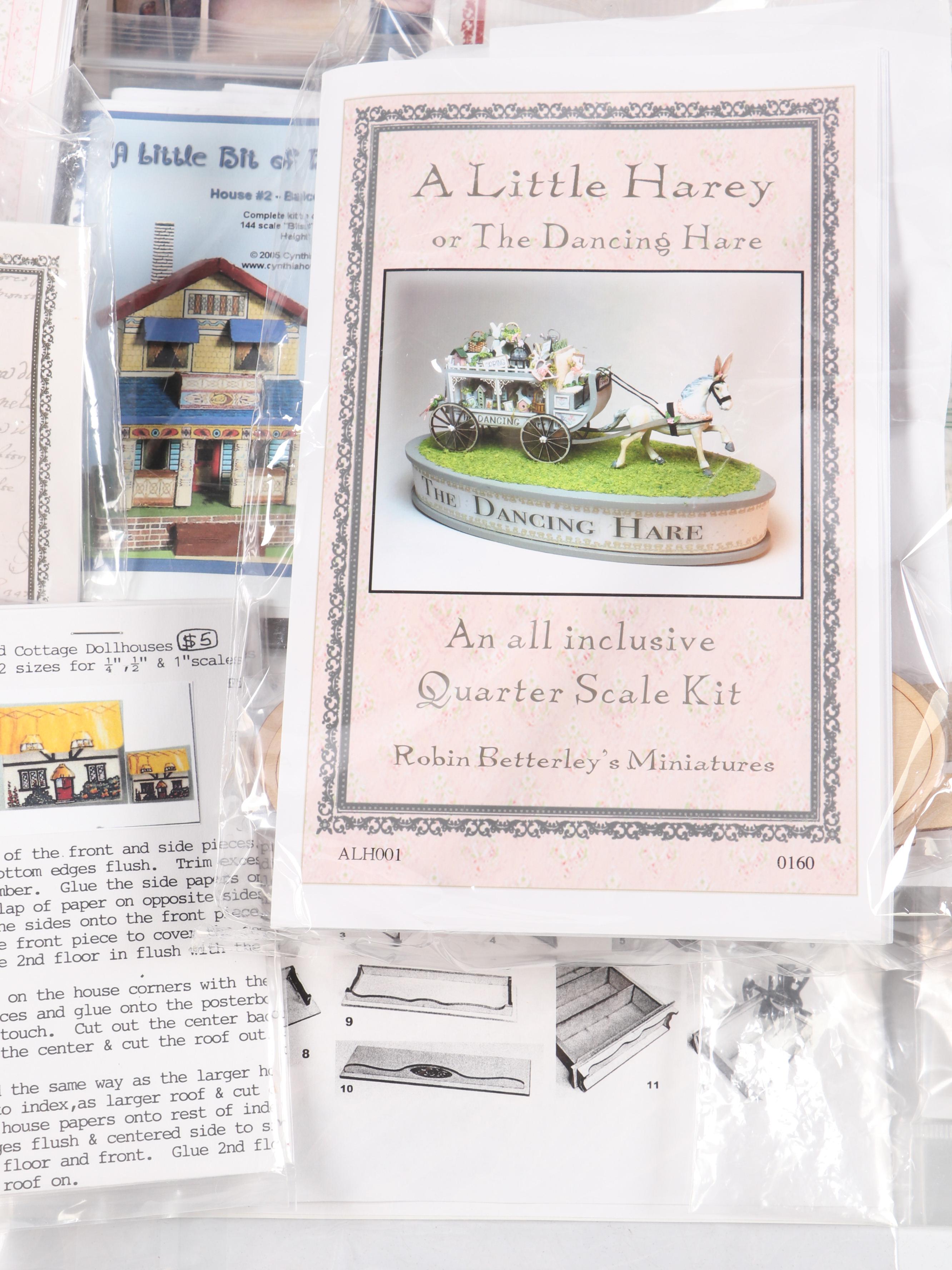 Millie August "Sweet Pea" Micro House with Other Miniatures and Doll Furniture