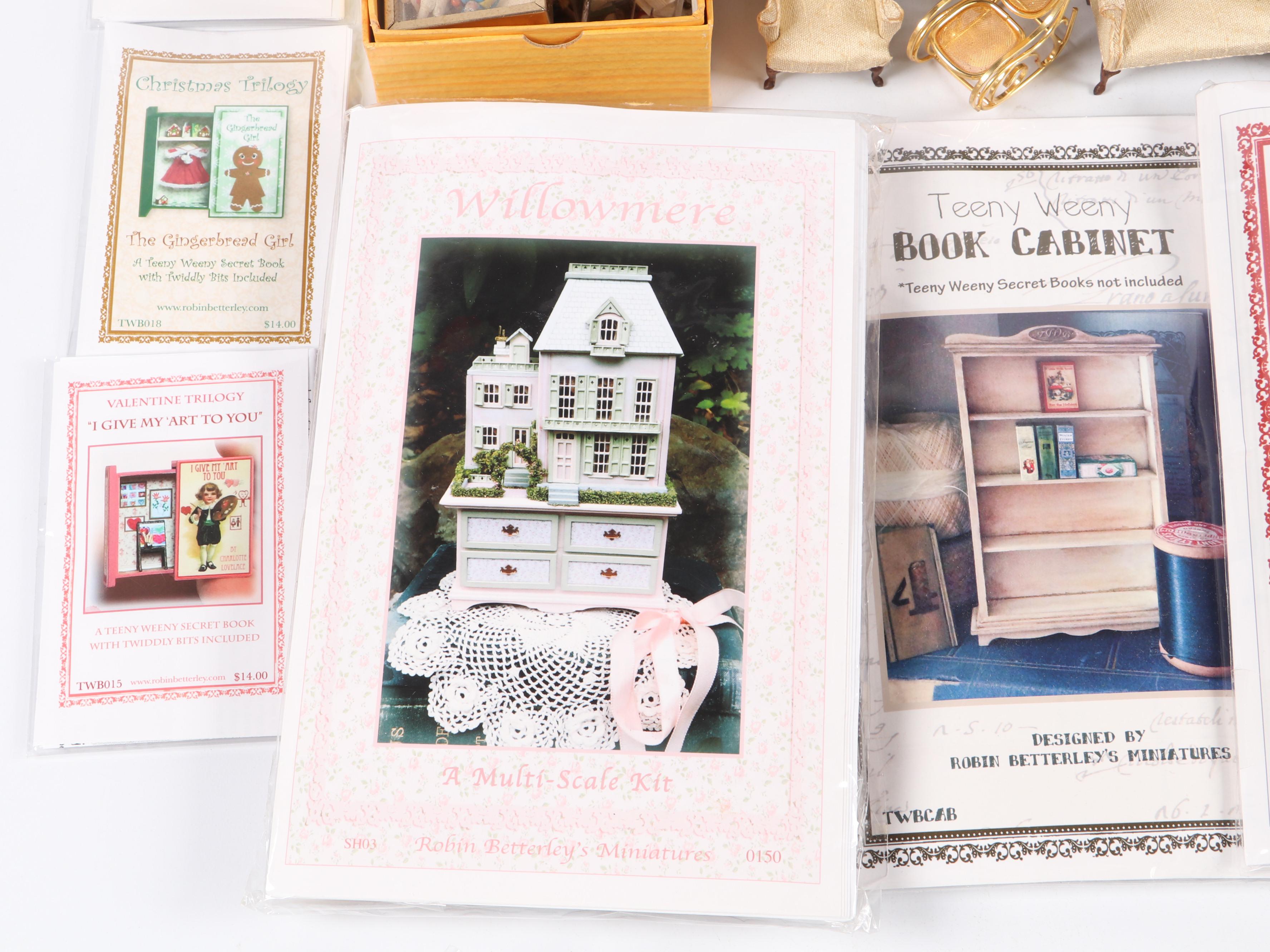 Millie August "Sweet Pea" Micro House with Other Miniatures and Doll Furniture