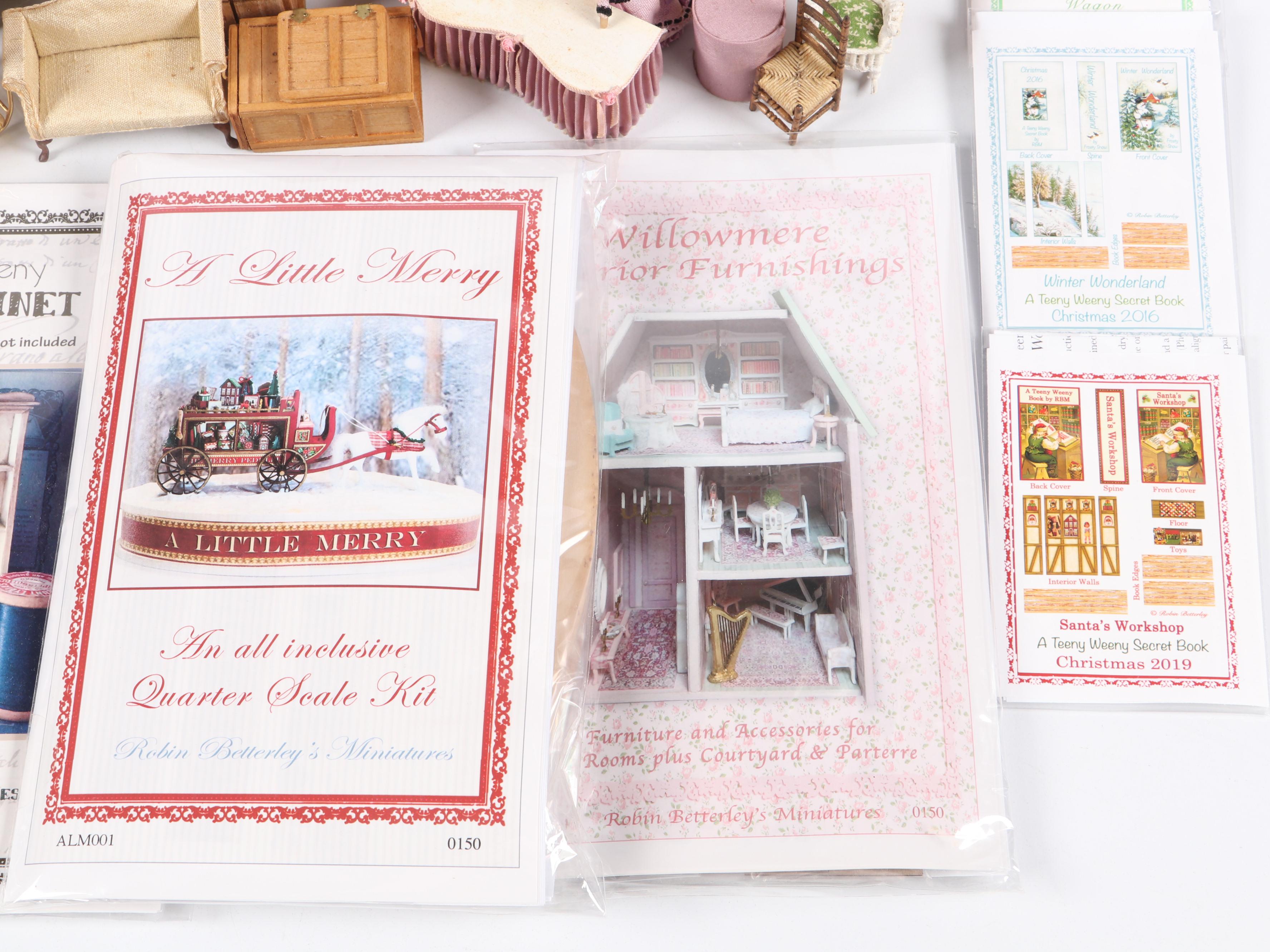 Millie August "Sweet Pea" Micro House with Other Miniatures and Doll Furniture