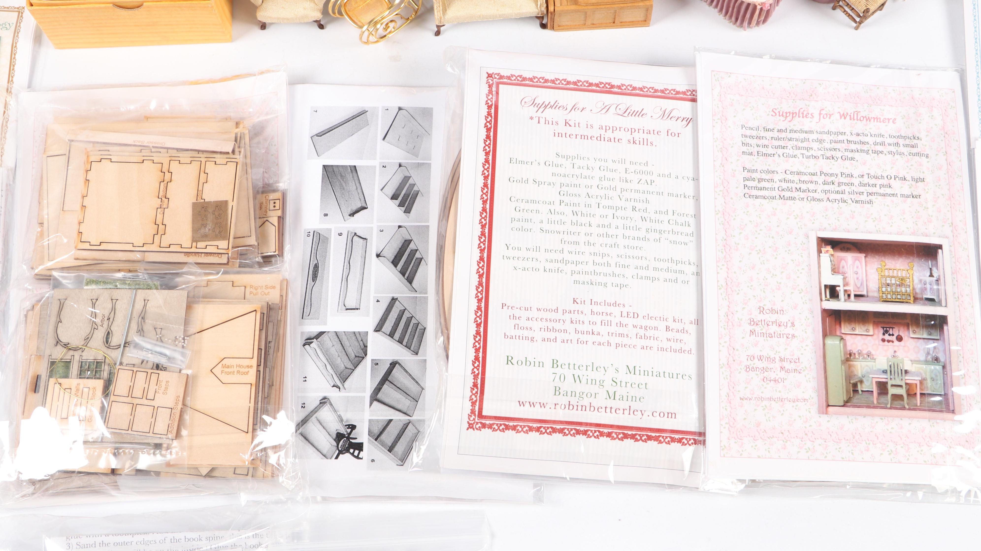 Millie August "Sweet Pea" Micro House with Other Miniatures and Doll Furniture