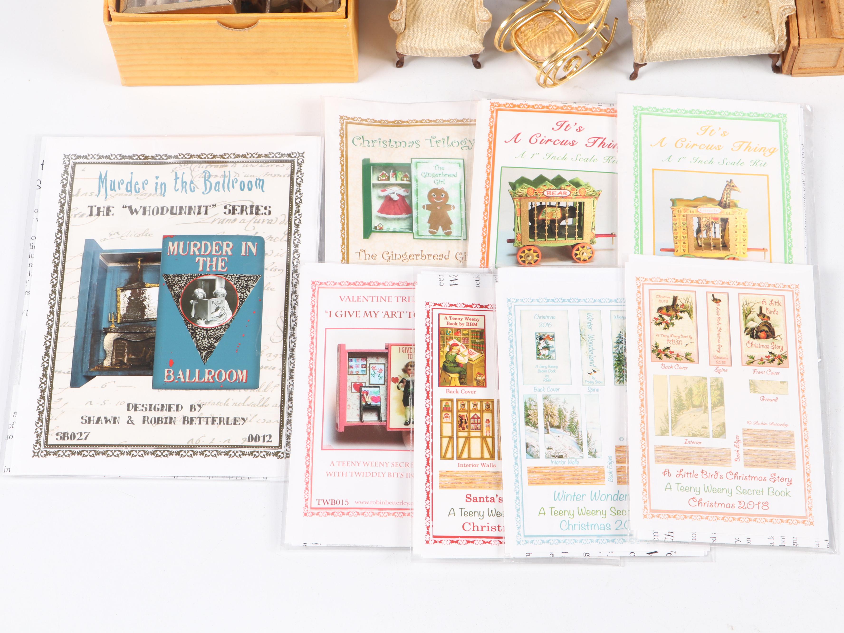 Millie August "Sweet Pea" Micro House with Other Miniatures and Doll Furniture