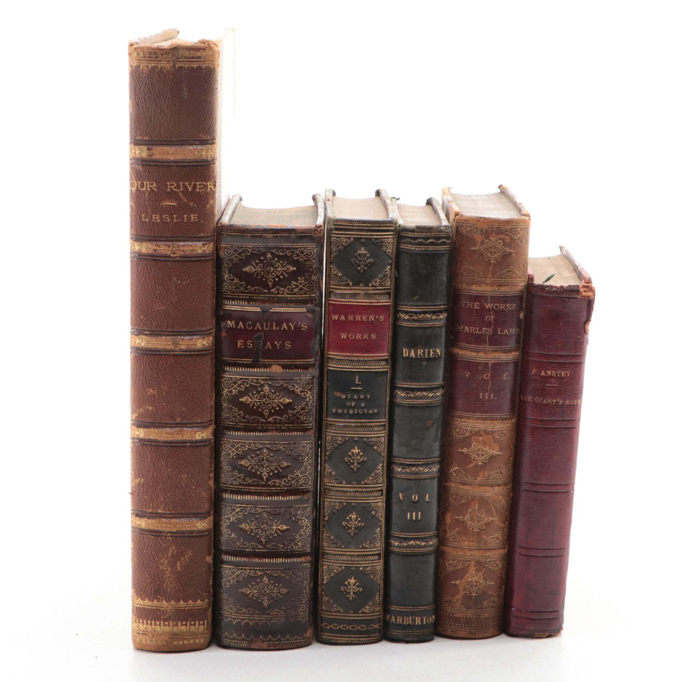 "Works of Samuel Warren" Vol. I and More Leatherbound Books