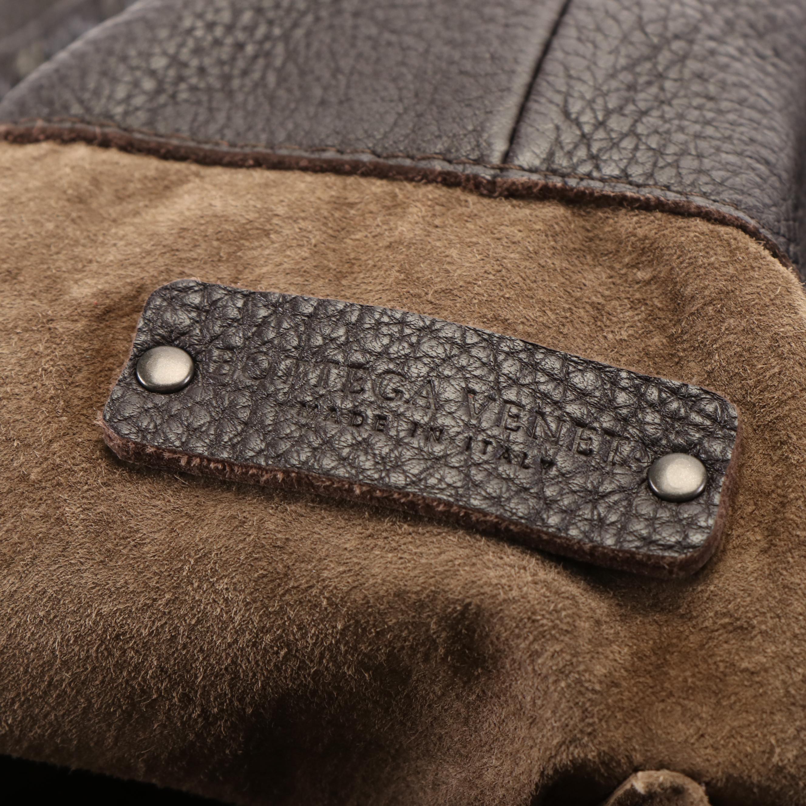 Bottega Veneta Cervo Deerskin Intrecciato Trimmed Tote Bag