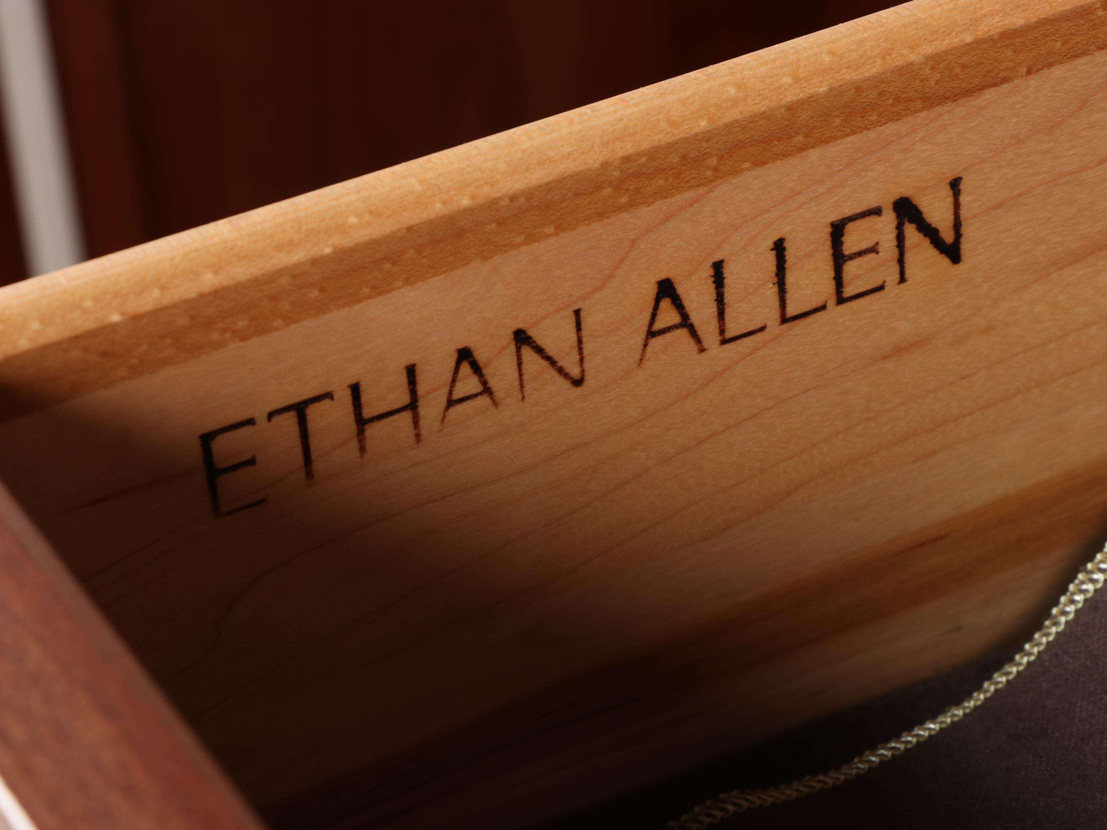 Ethan Allen American Impressions Cherry China Cabinet, Late 20th Century