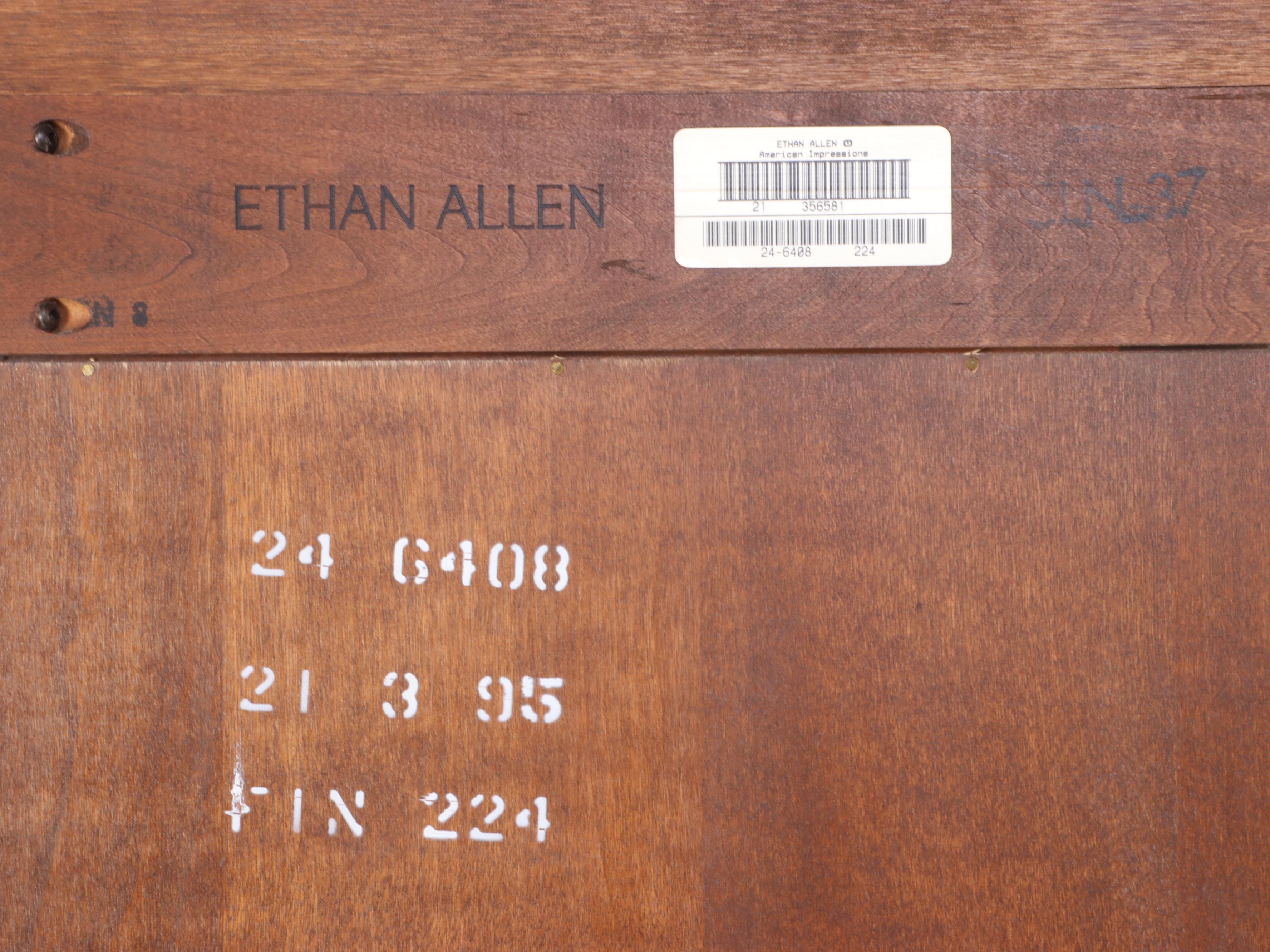 Ethan Allen American Impressions Cherry China Cabinet, Late 20th Century