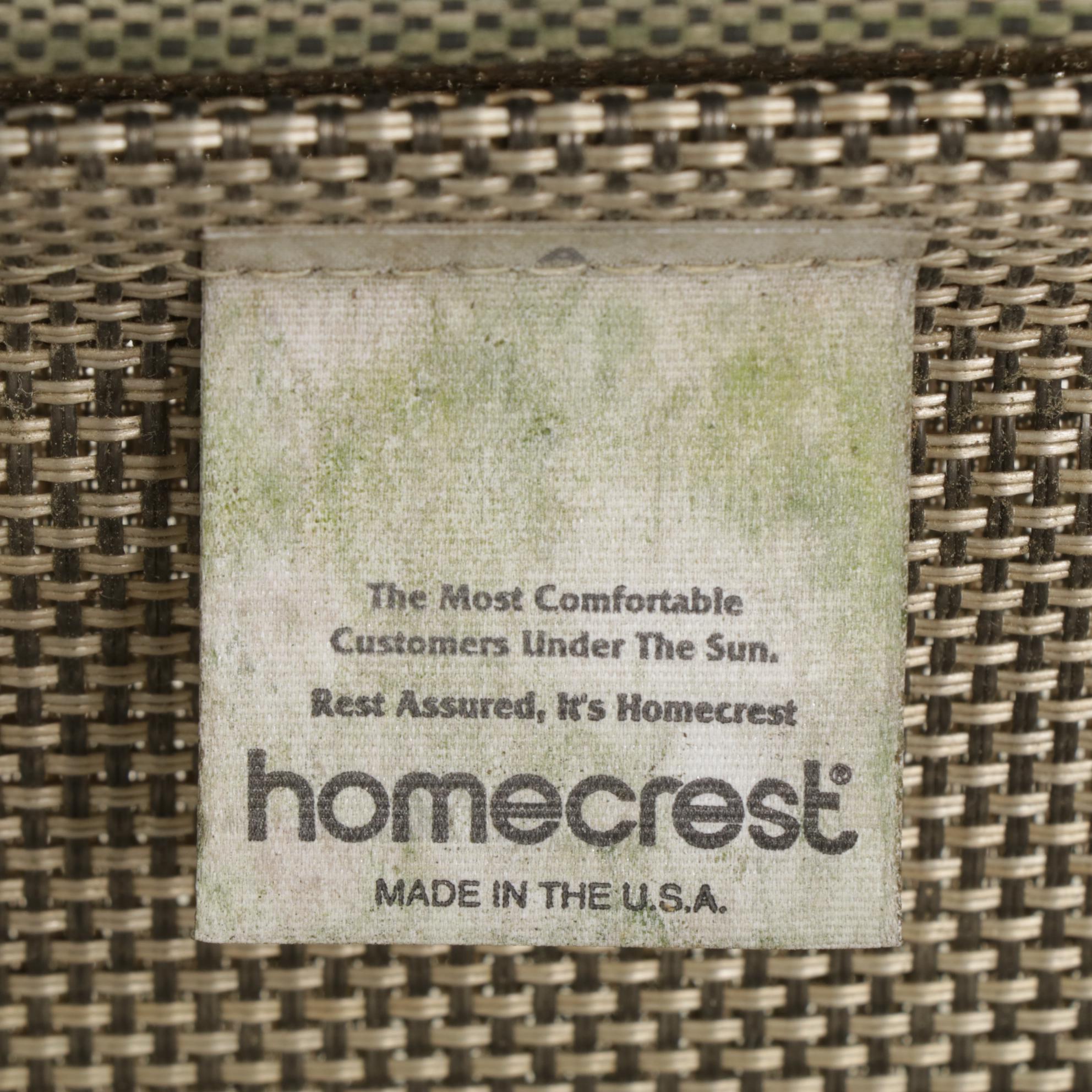 Homecrest Two-Seat Patio Glider and Side Table