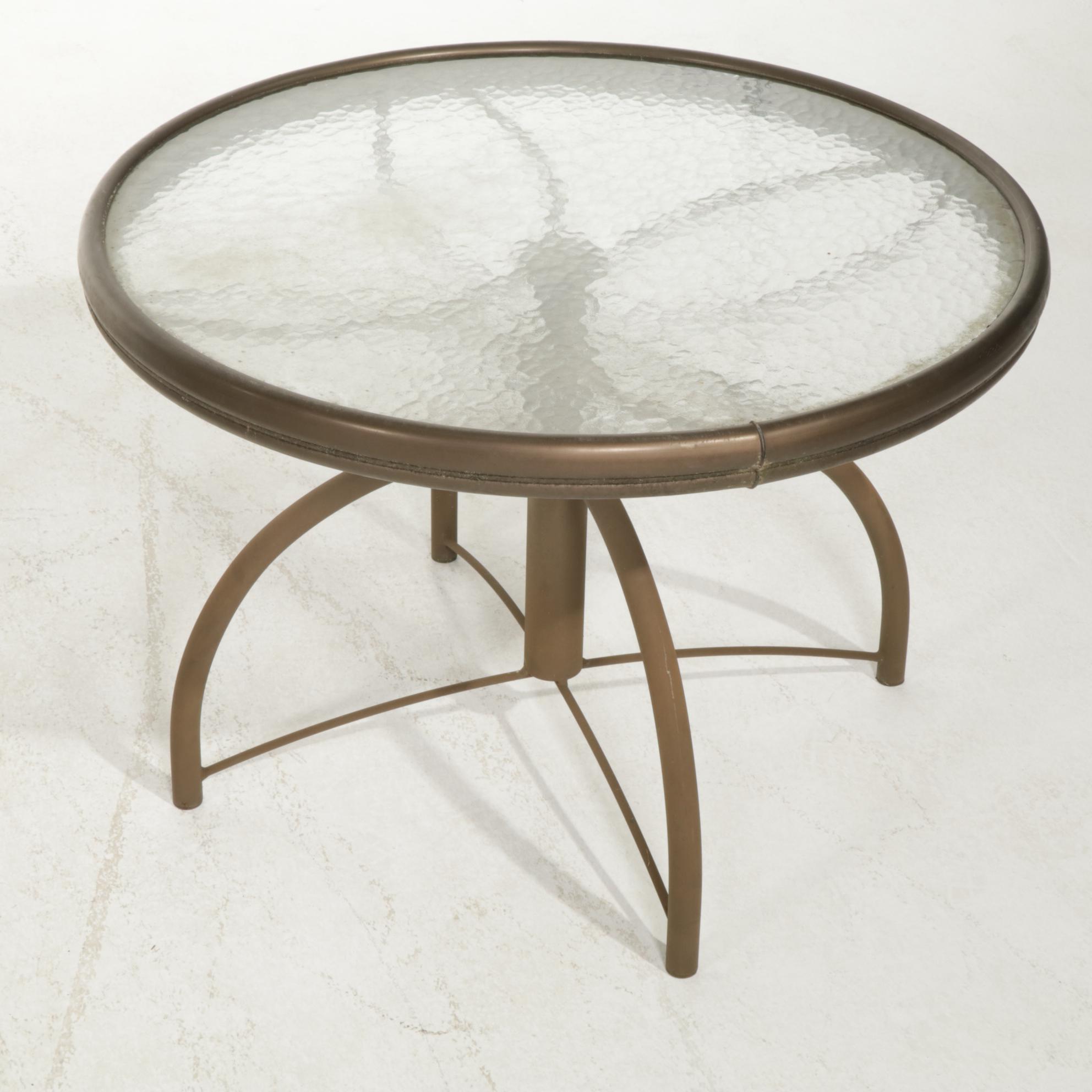 Homecrest Two-Seat Patio Glider and Side Table