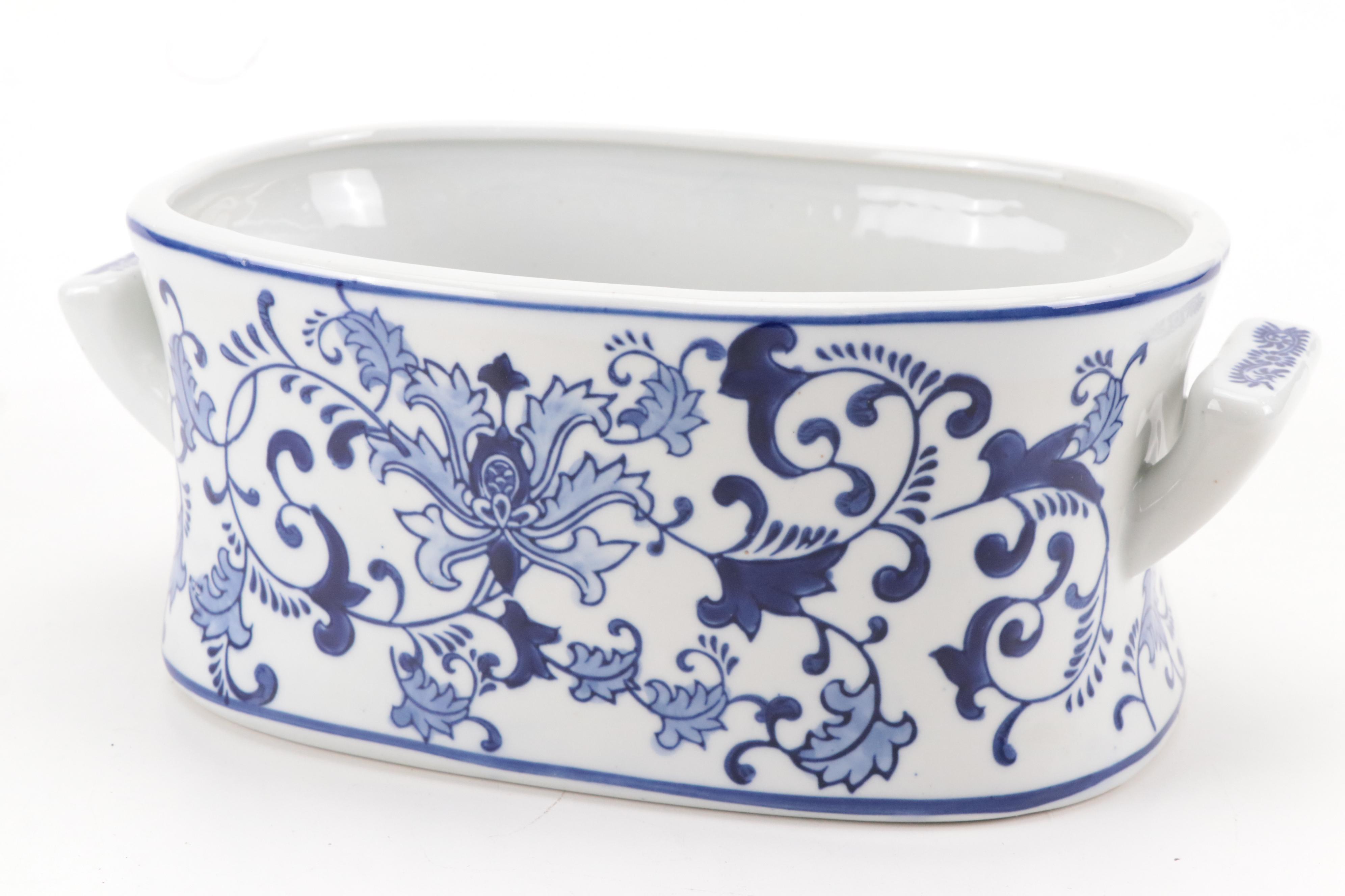 Spiral Candlesticks, Gilt Wood Corbel and Chinese Porcelain Terrine