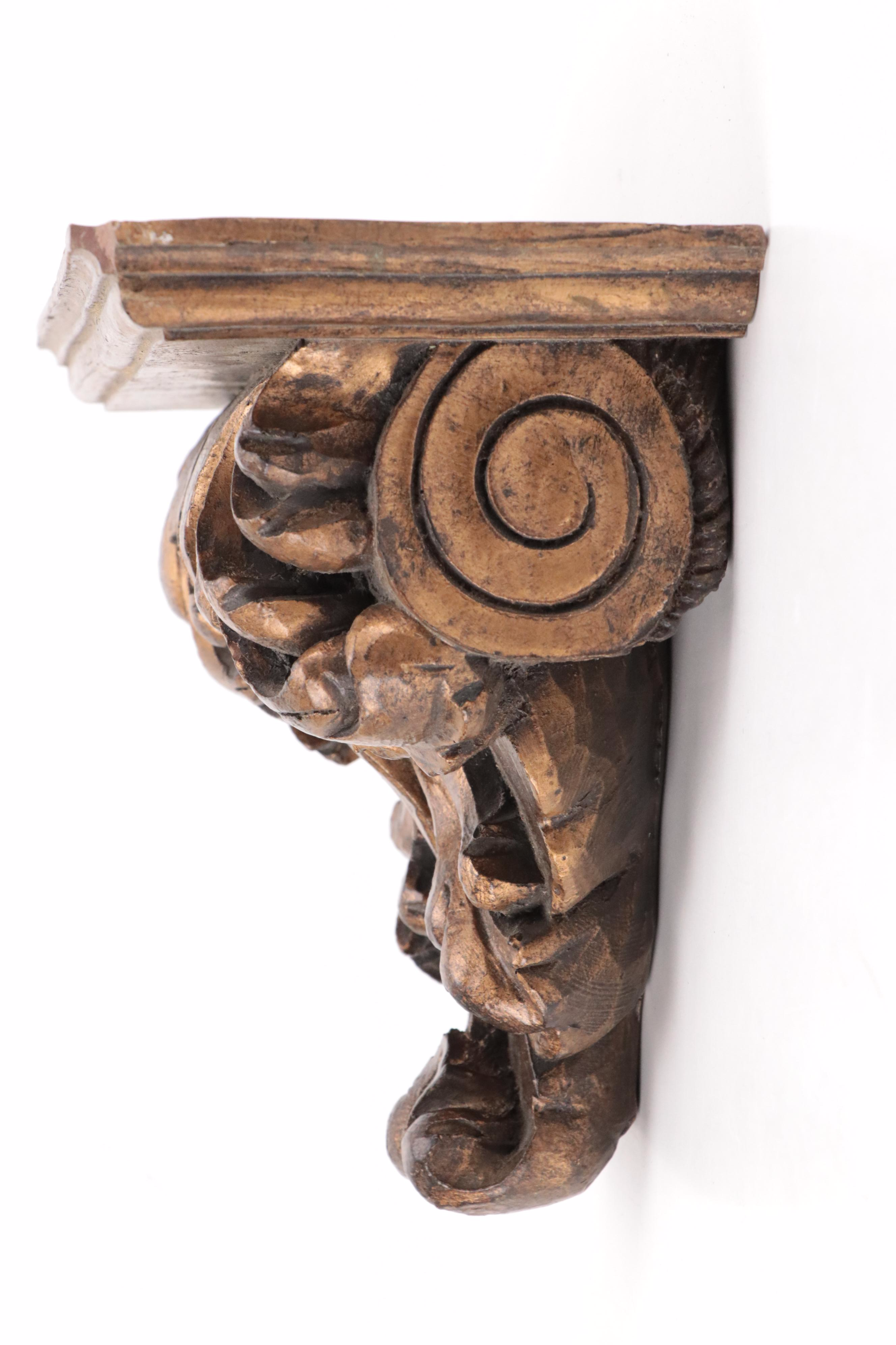 Spiral Candlesticks, Gilt Wood Corbel and Chinese Porcelain Terrine