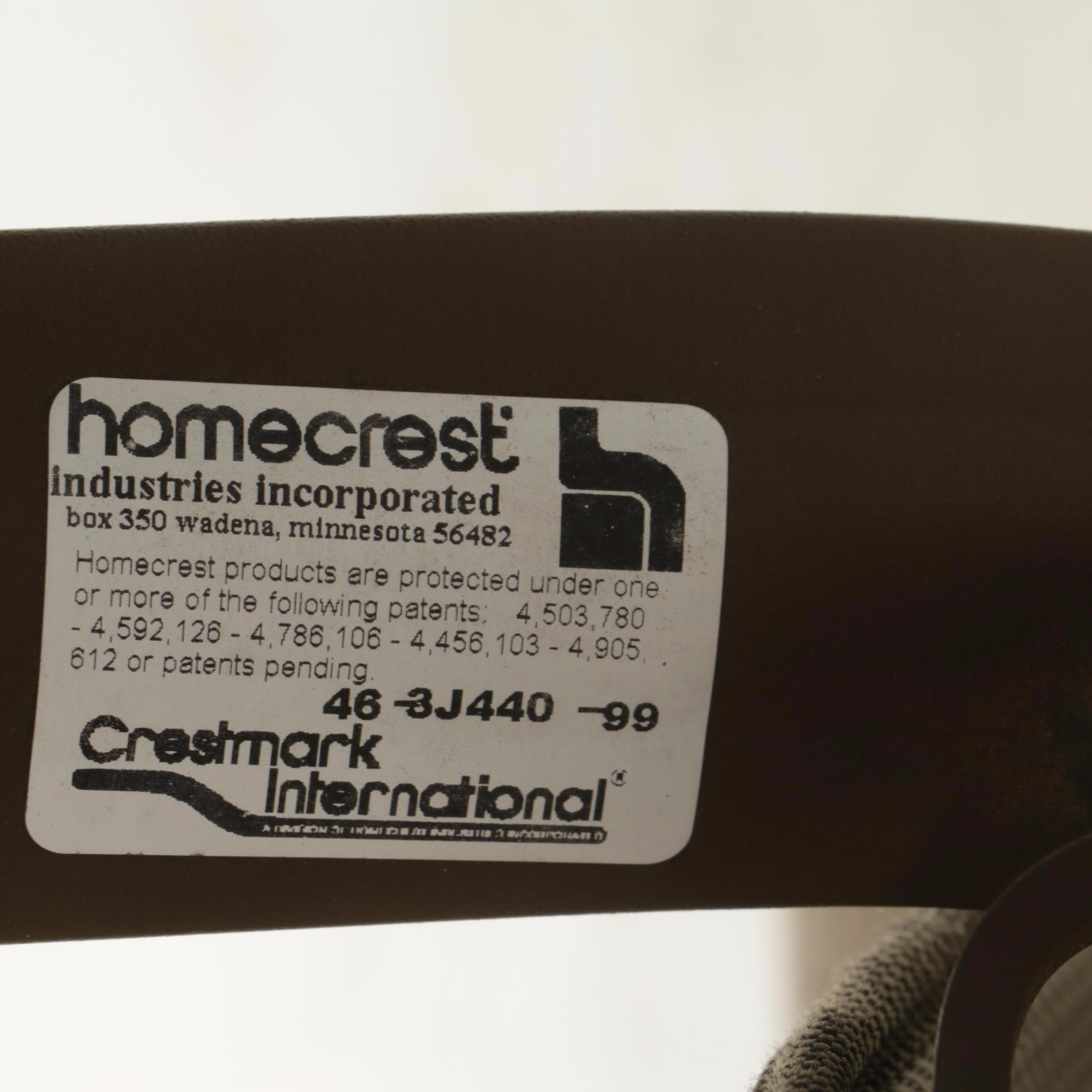 Homecrest Two-Seat Patio Glider and Side Table