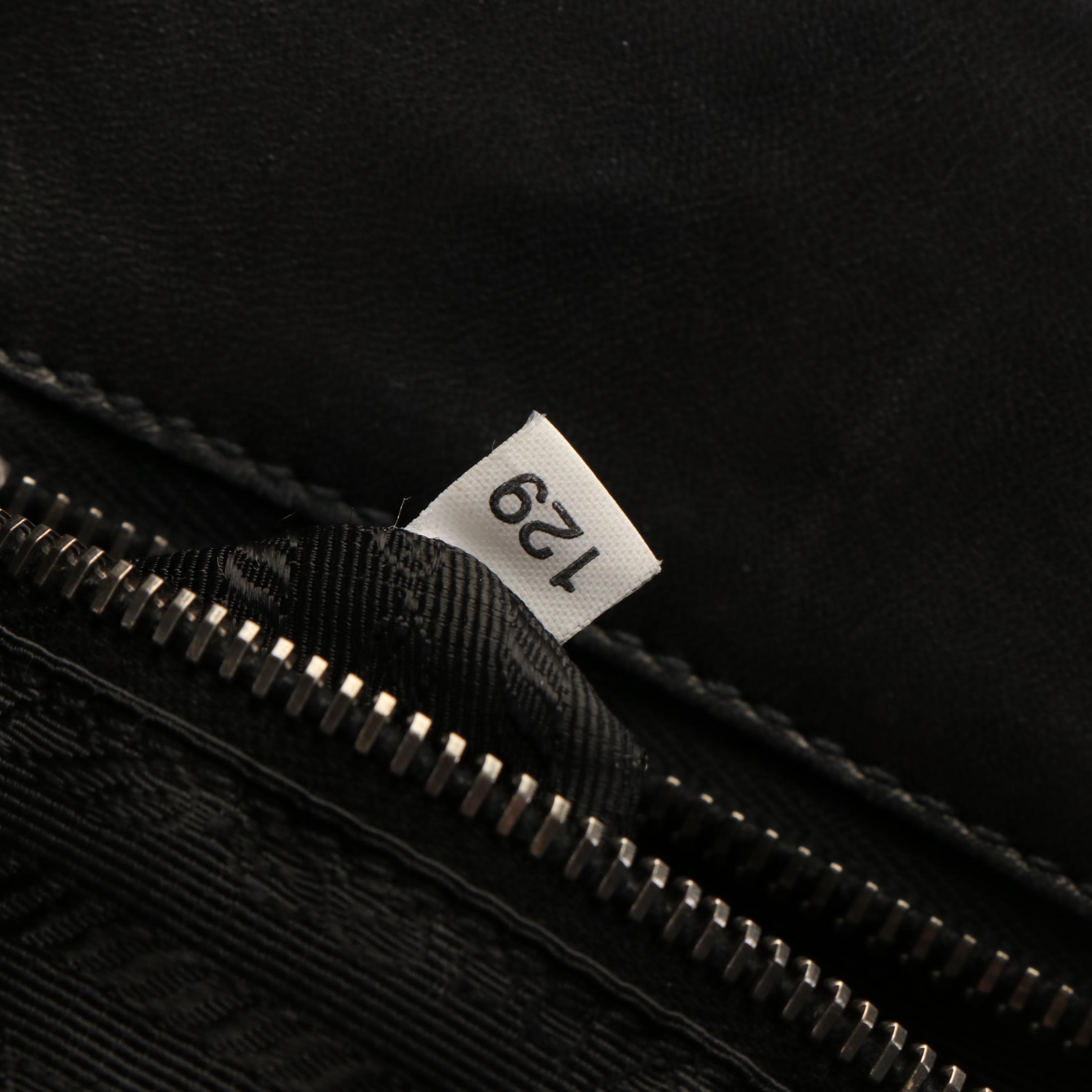 Prada Fringe Tote Bag in Black Leather