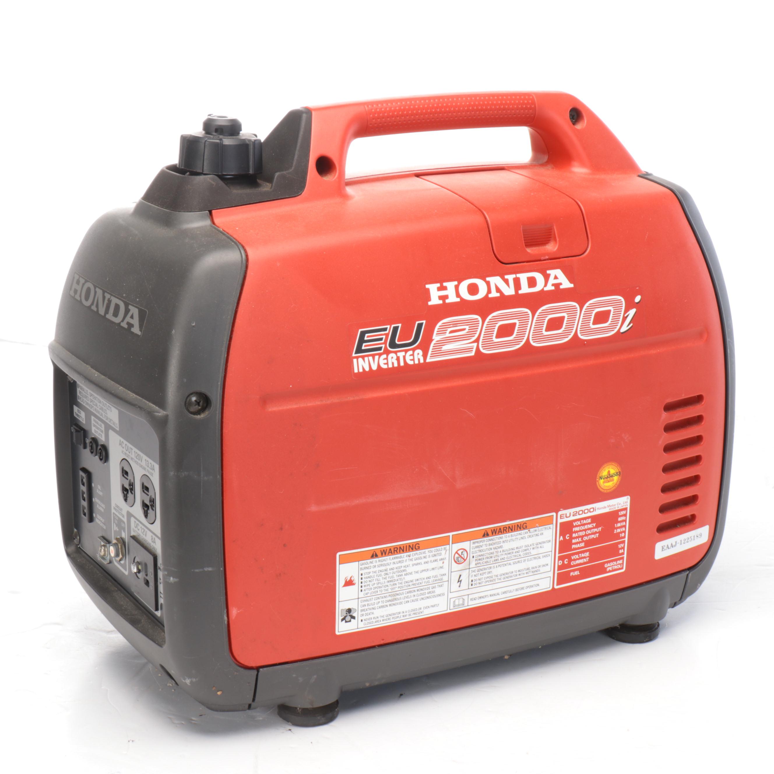 Honda EU2000i 2,000 Watt 120 Volt Inverter Generator