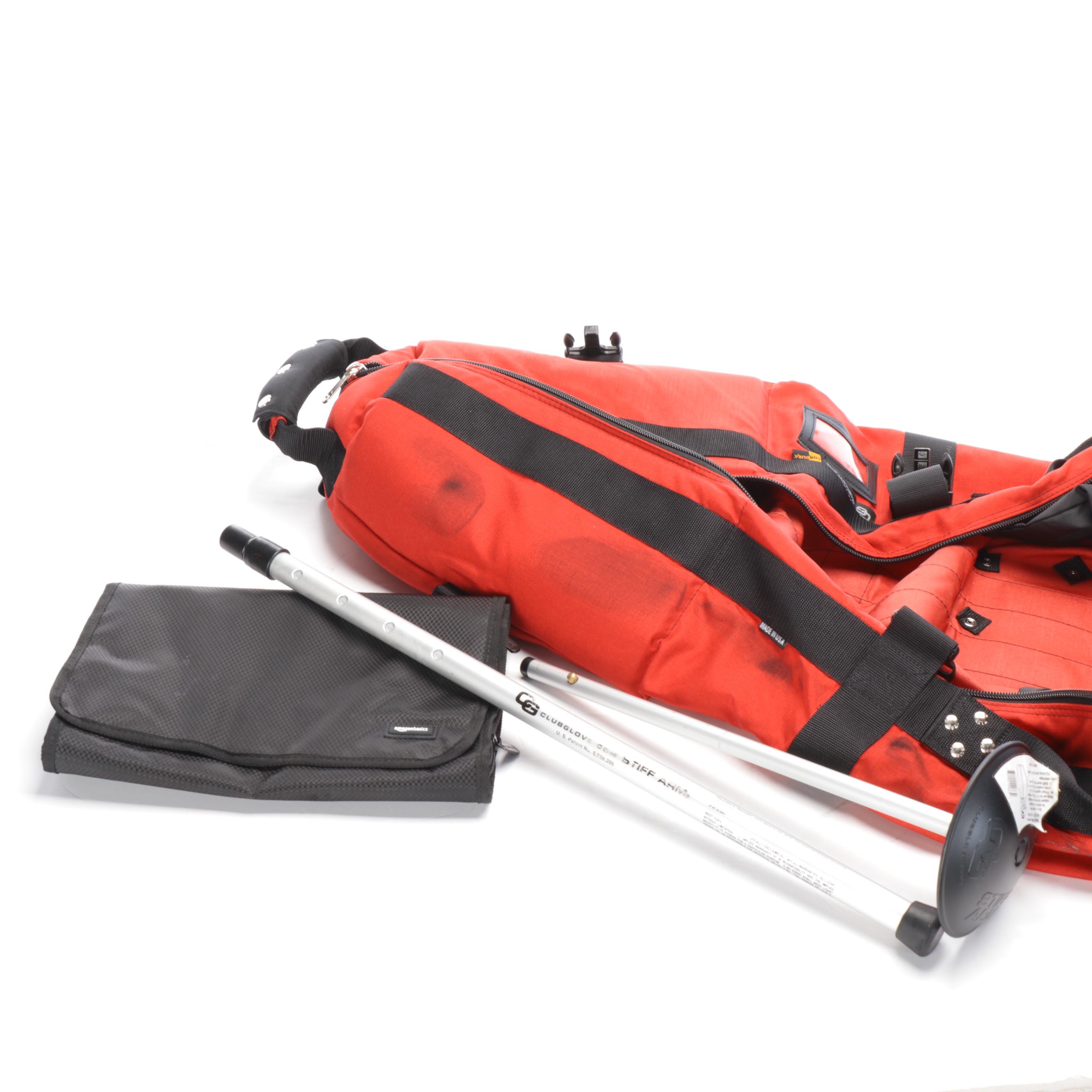 The Club Glove 51" Burst Proof with Wheels 2 Travel Golf Bag in Ballistic Nylon