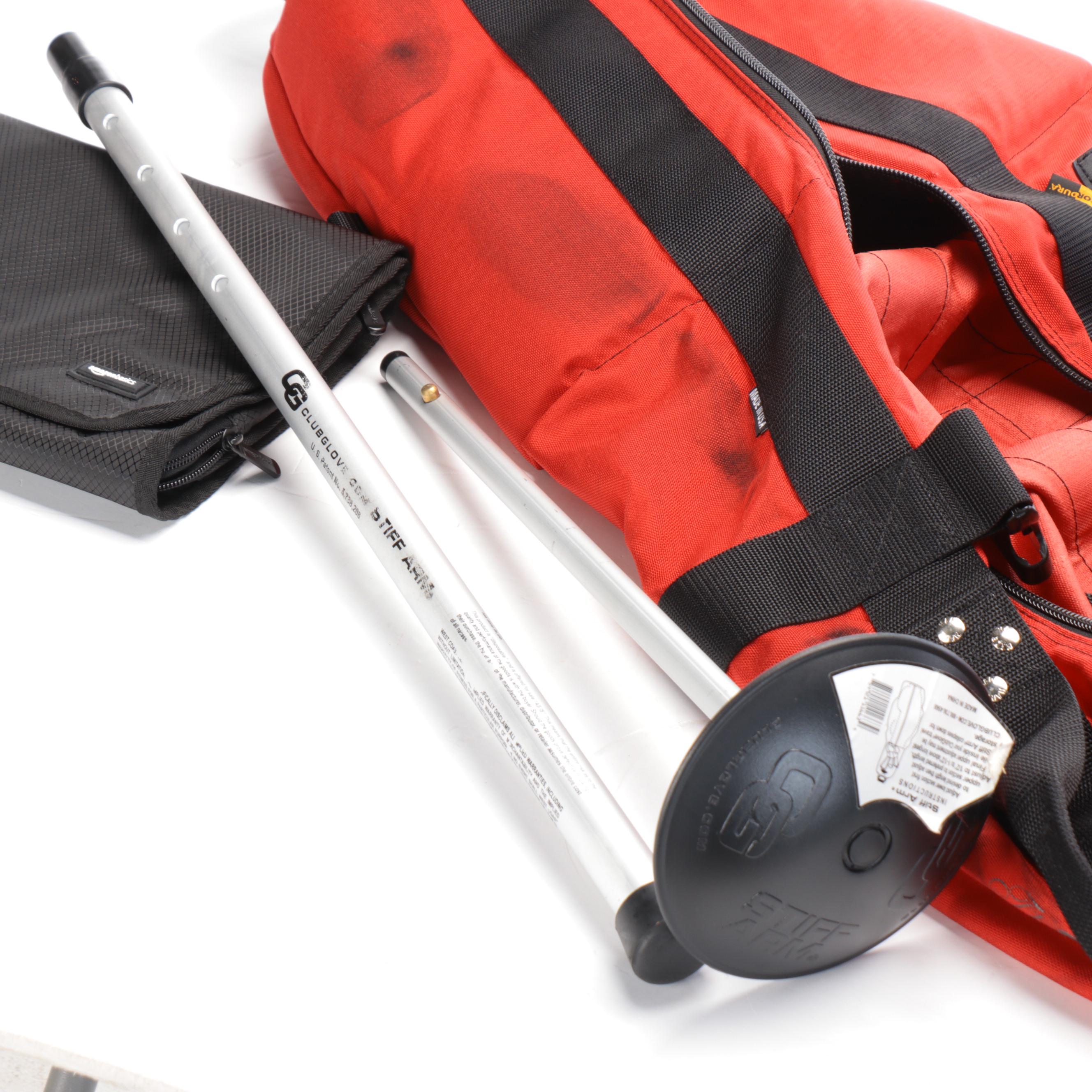 The Club Glove 51" Burst Proof with Wheels 2 Travel Golf Bag in Ballistic Nylon