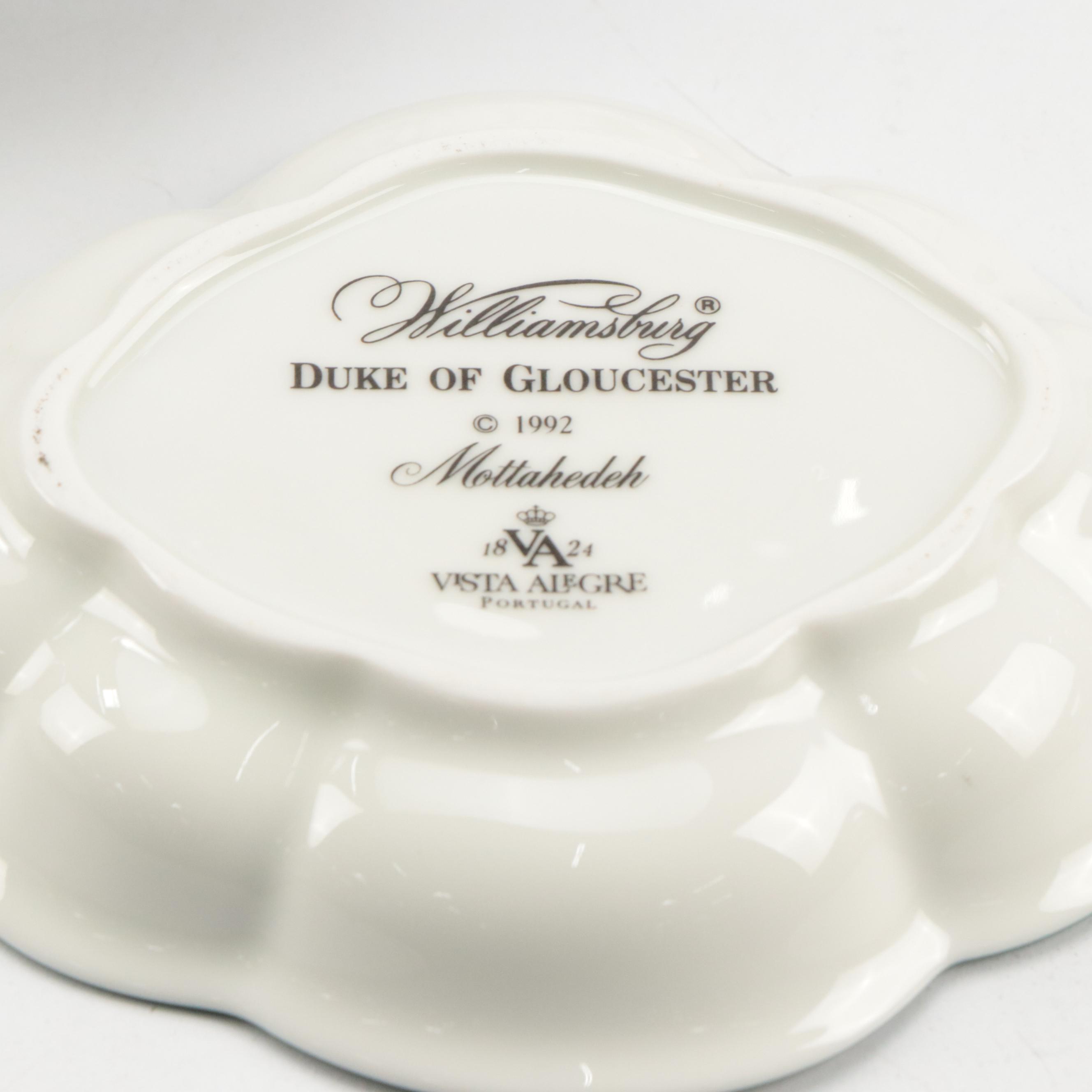 Mottahedeh for Williamsburg "Duke of Gloucester" and I. Godinger & Co.Tableware