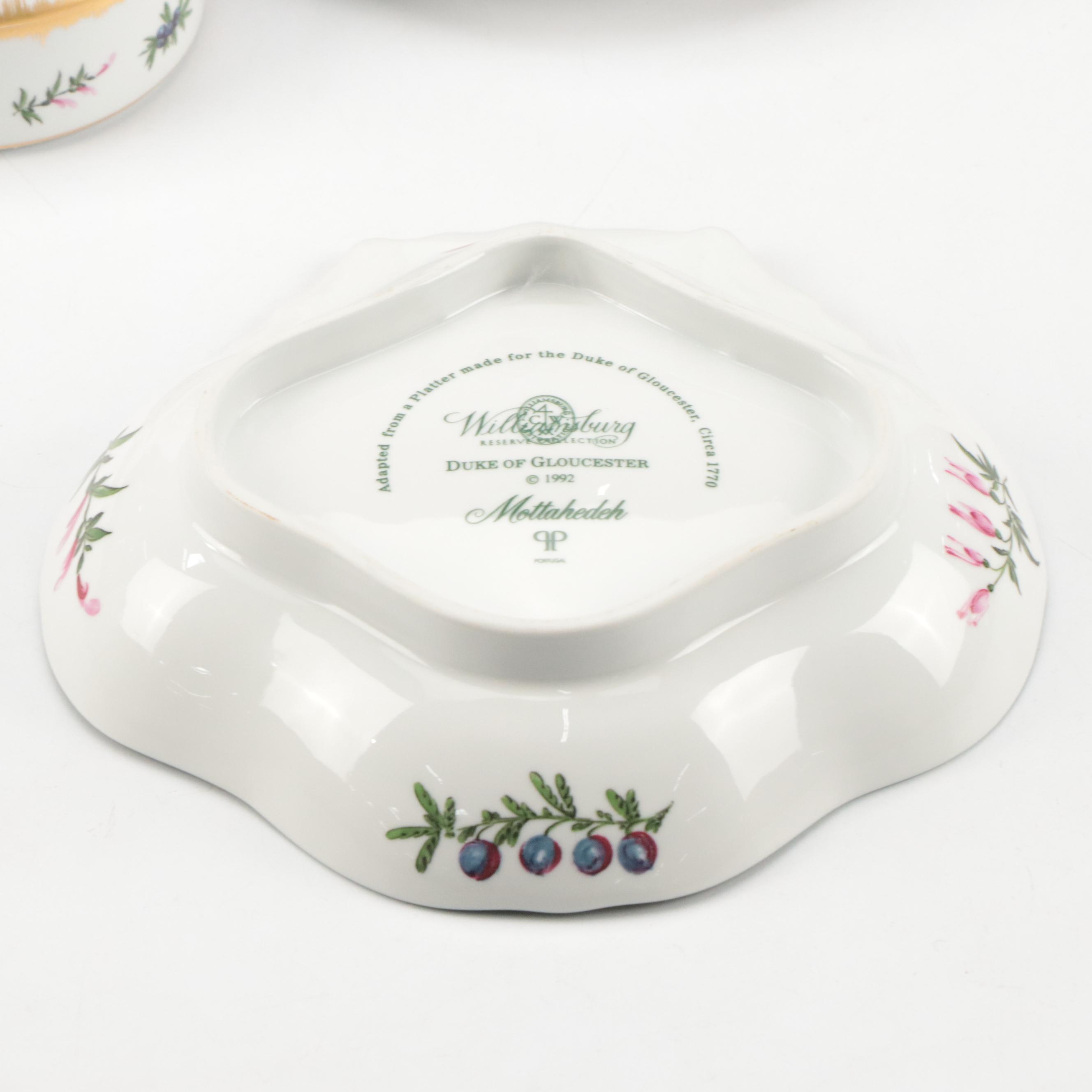 Mottahedeh for Williamsburg "Duke of Gloucester" and I. Godinger & Co.Tableware