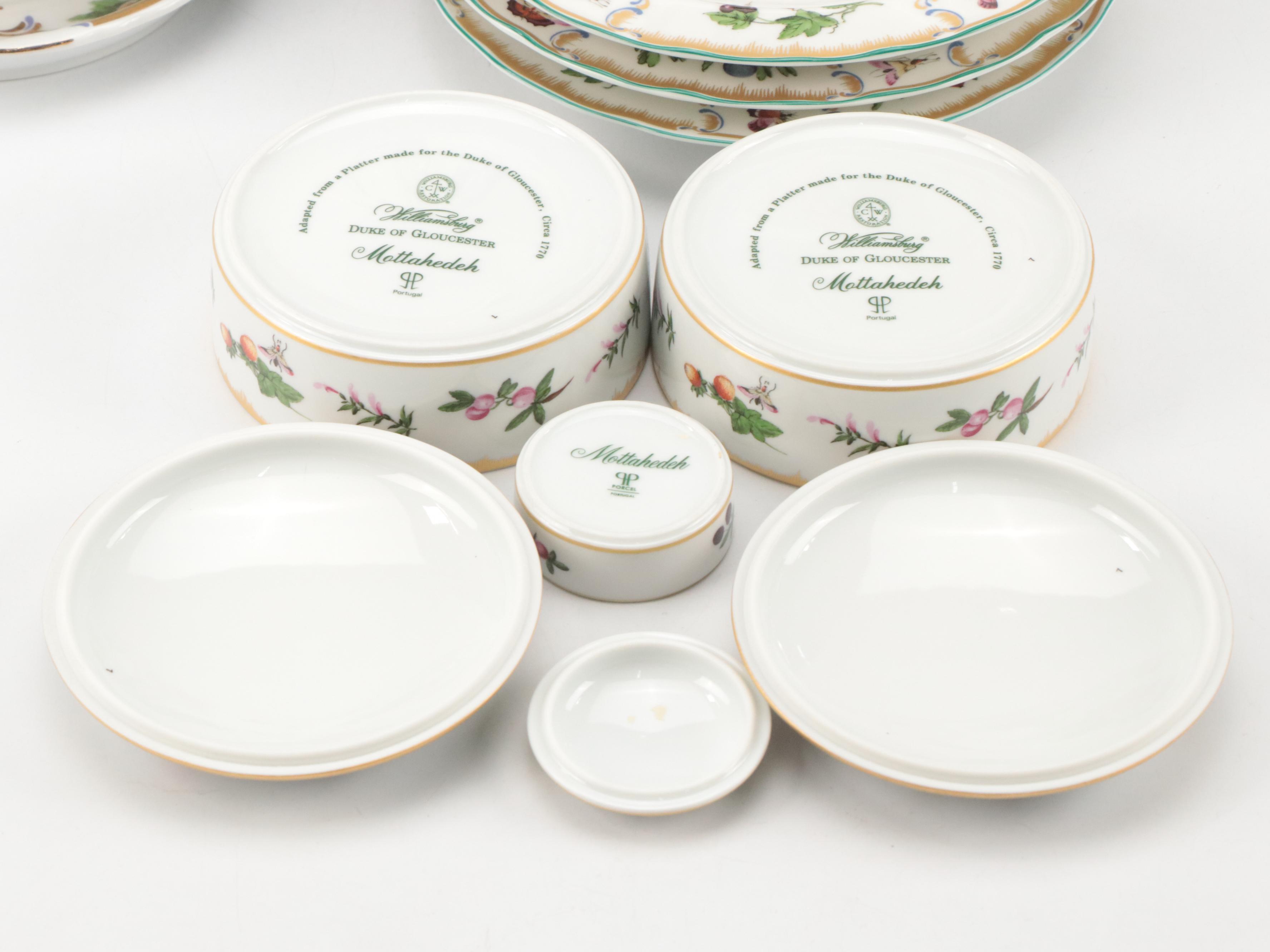 Mottahedeh for Williamsburg "Duke of Gloucester" and I. Godinger & Co.Tableware