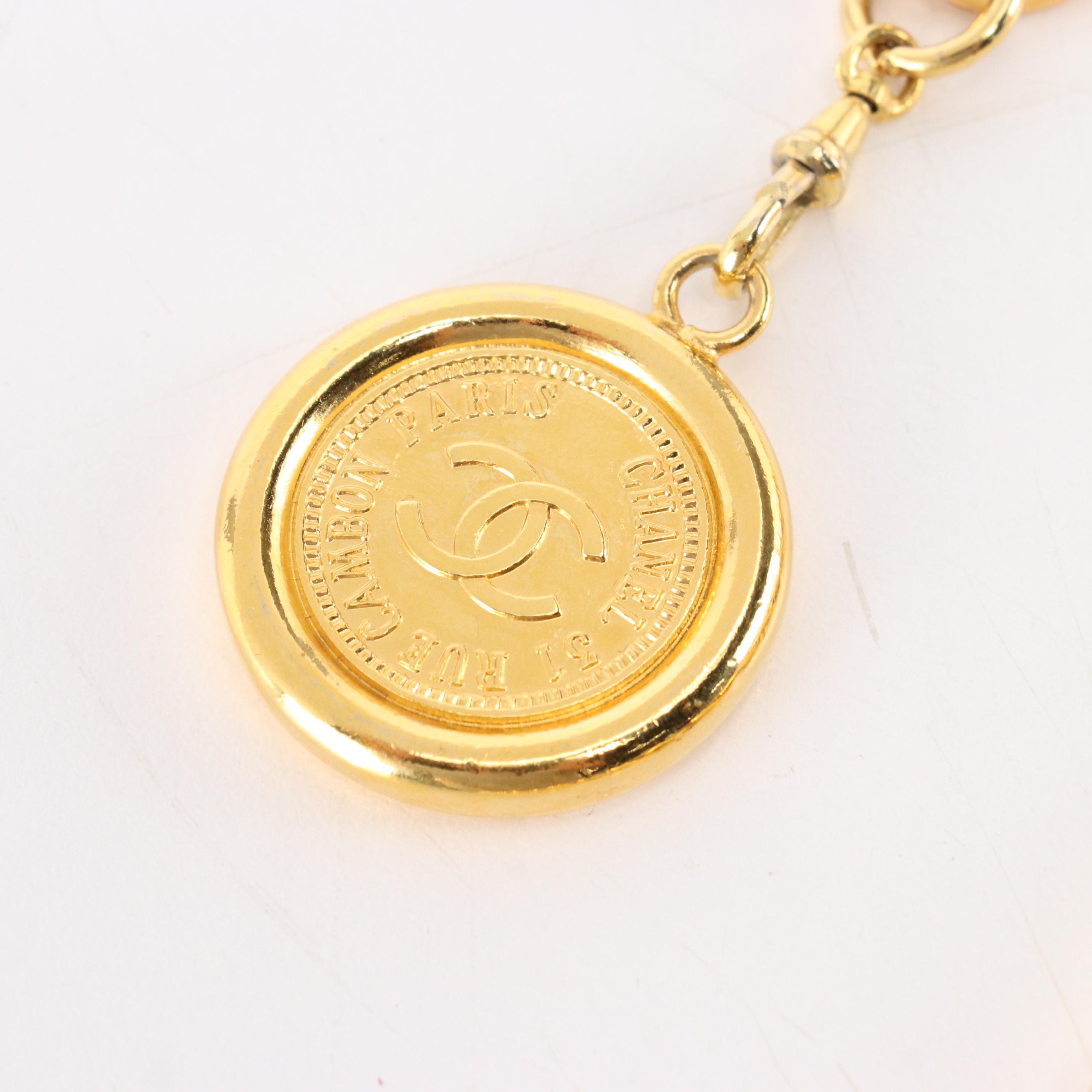 Chanel 31 Rue Cambon Medallion Interwoven Leather Chain Belt