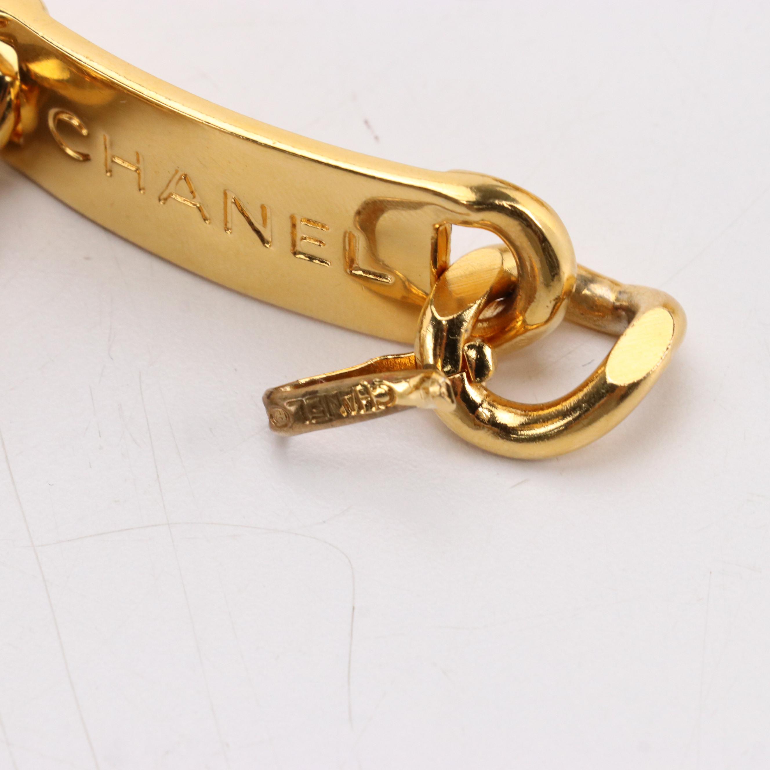 Chanel 31 Rue Cambon Medallion Interwoven Leather Chain Belt