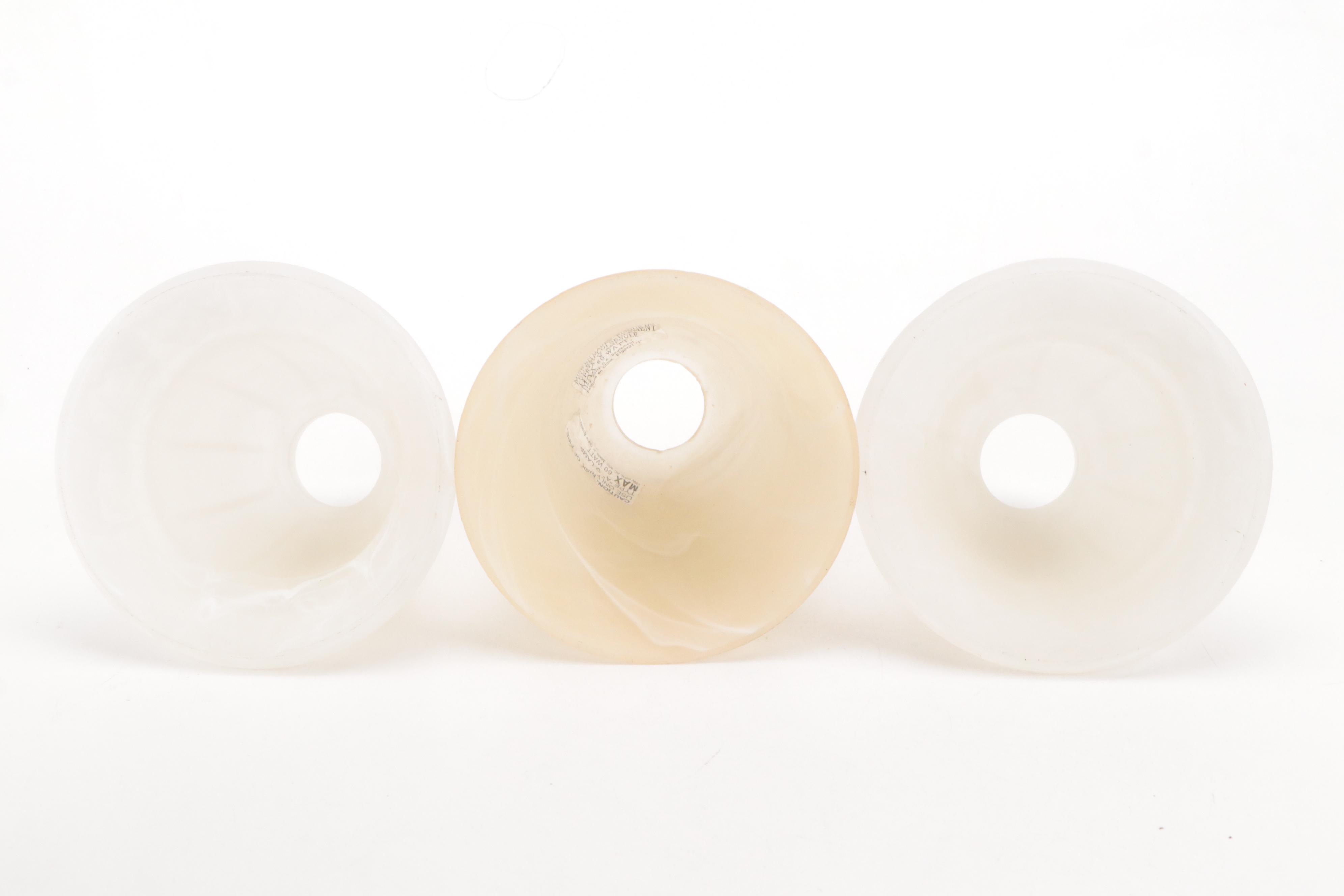 Wood Spindle Curtain Hold Back Hardware, Glass Light Shades and More Décor