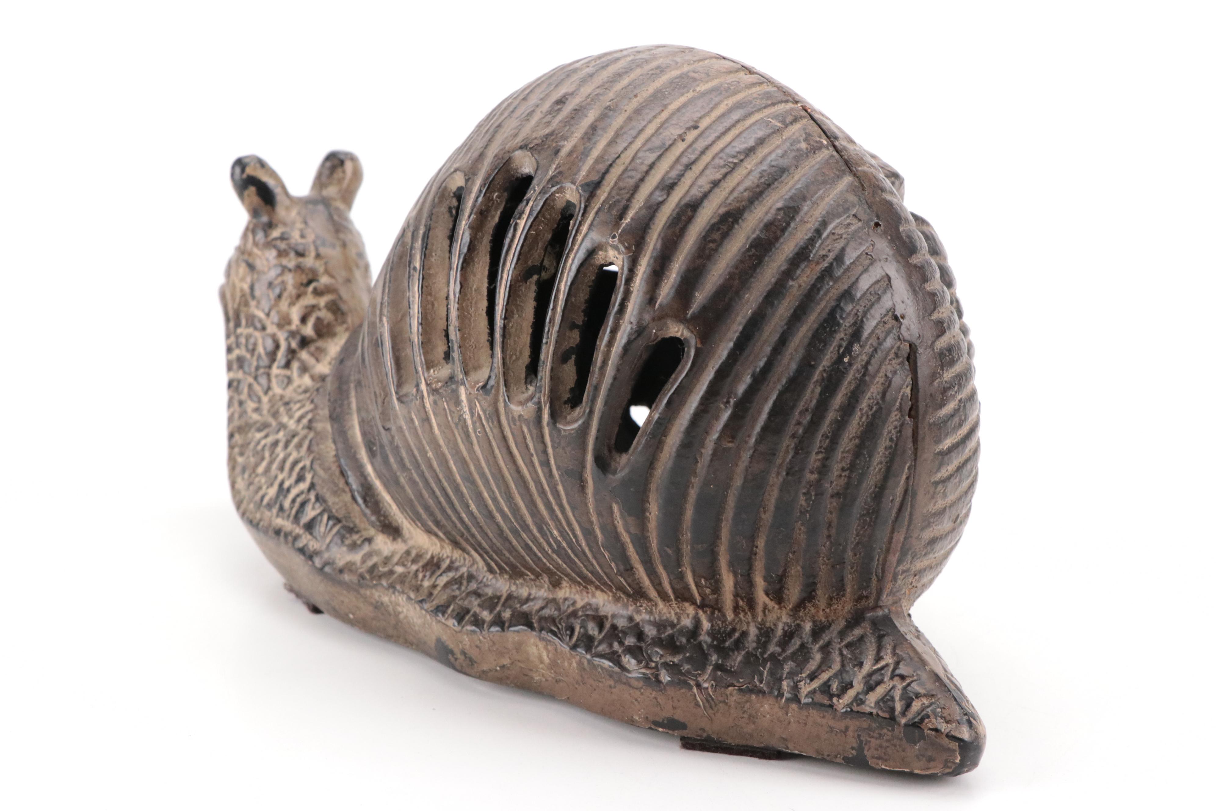 Cast Iron Snail Candle Lantern