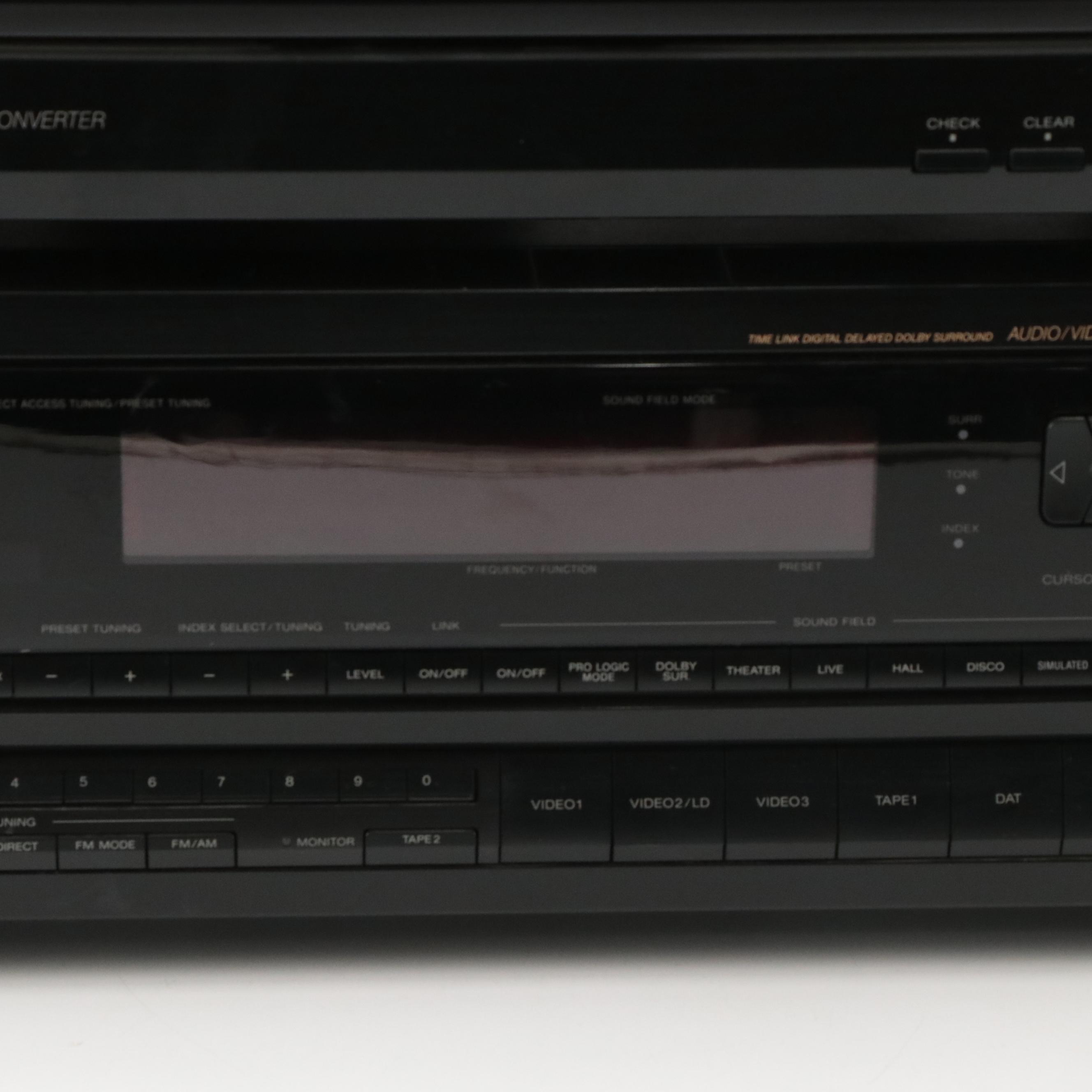 Sony STR-D990 A/V Control Center and CD-C325 Five-Disc CD Player