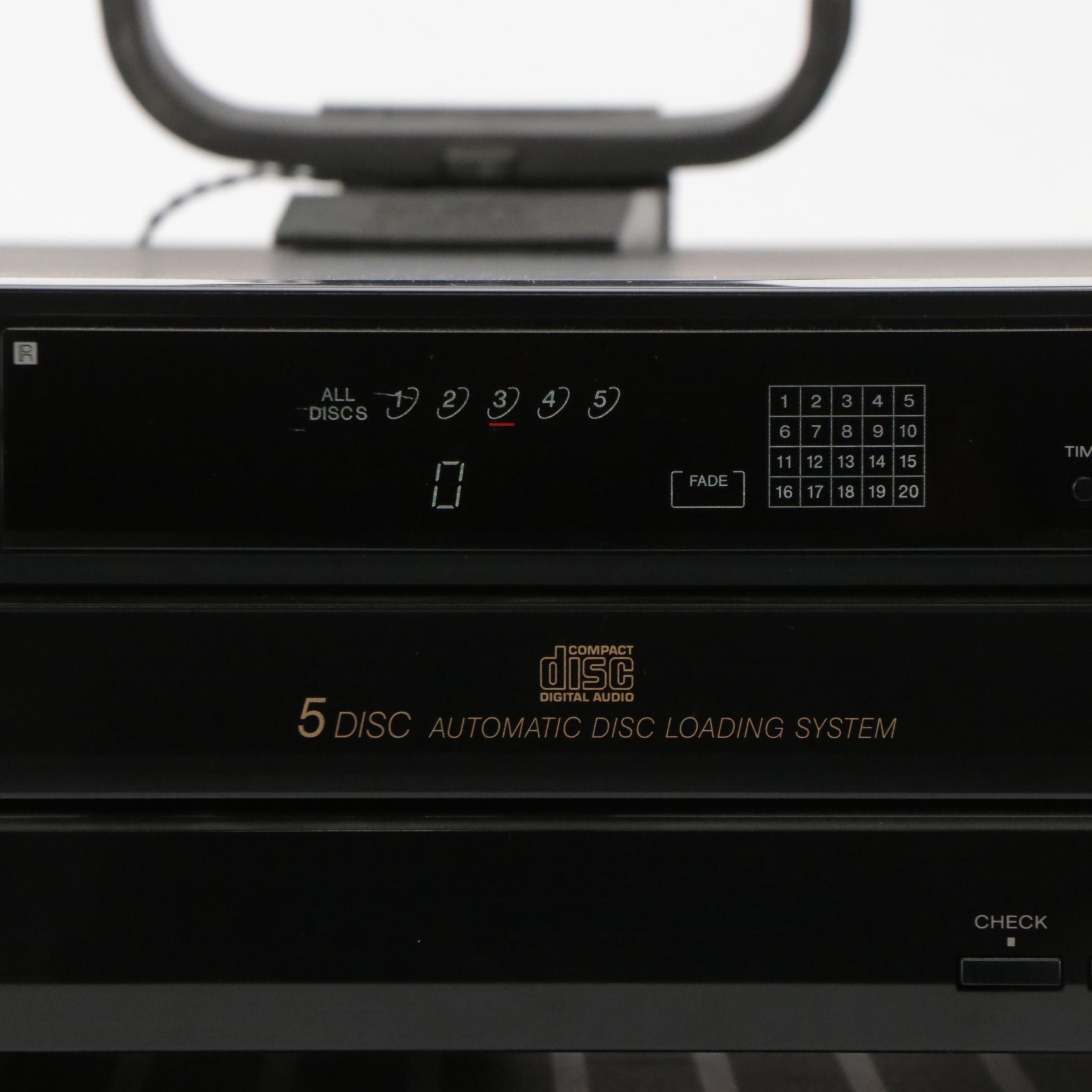 Sony STR-D990 A/V Control Center and CD-C325 Five-Disc CD Player