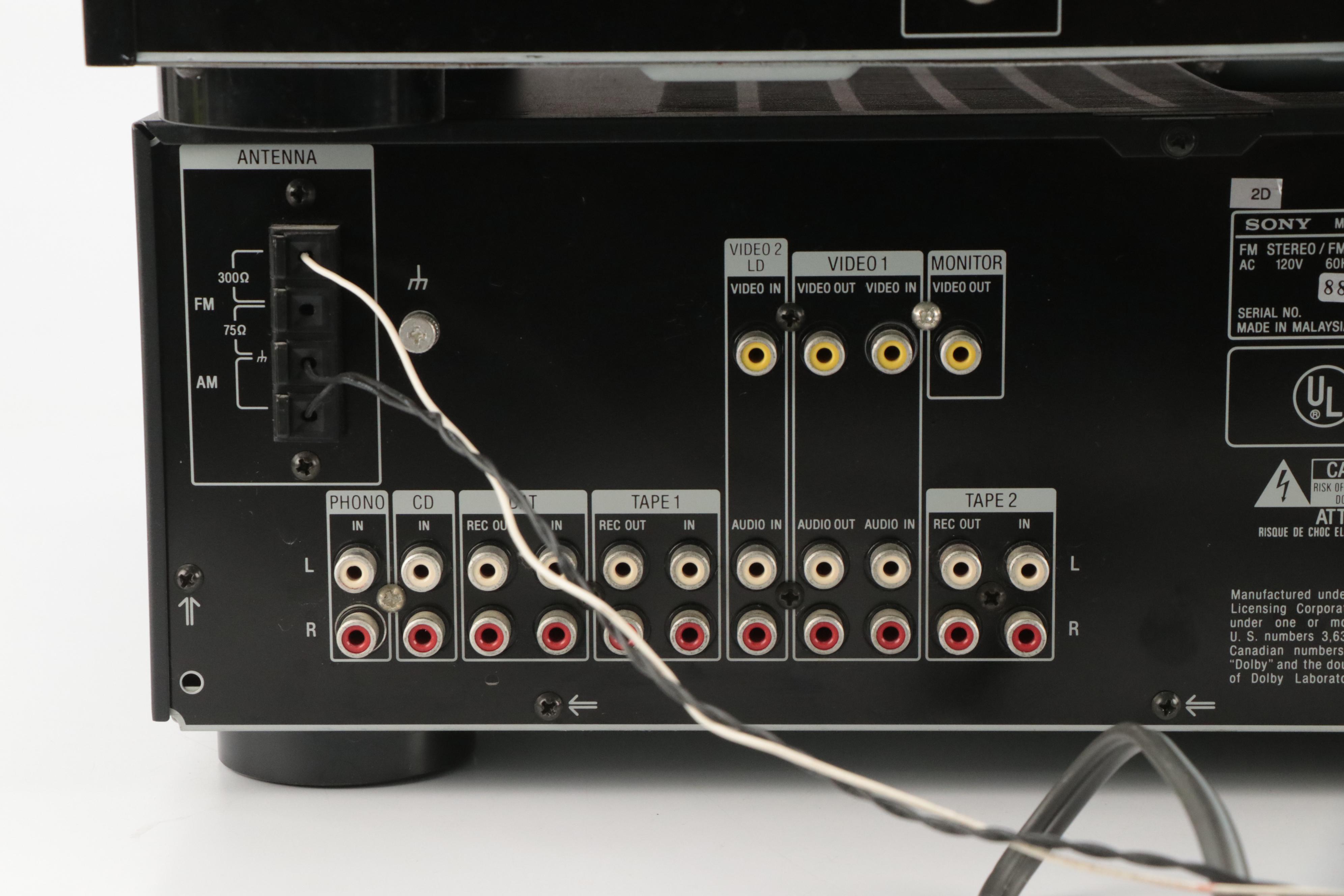 Sony STR-D990 A/V Control Center and CD-C325 Five-Disc CD Player