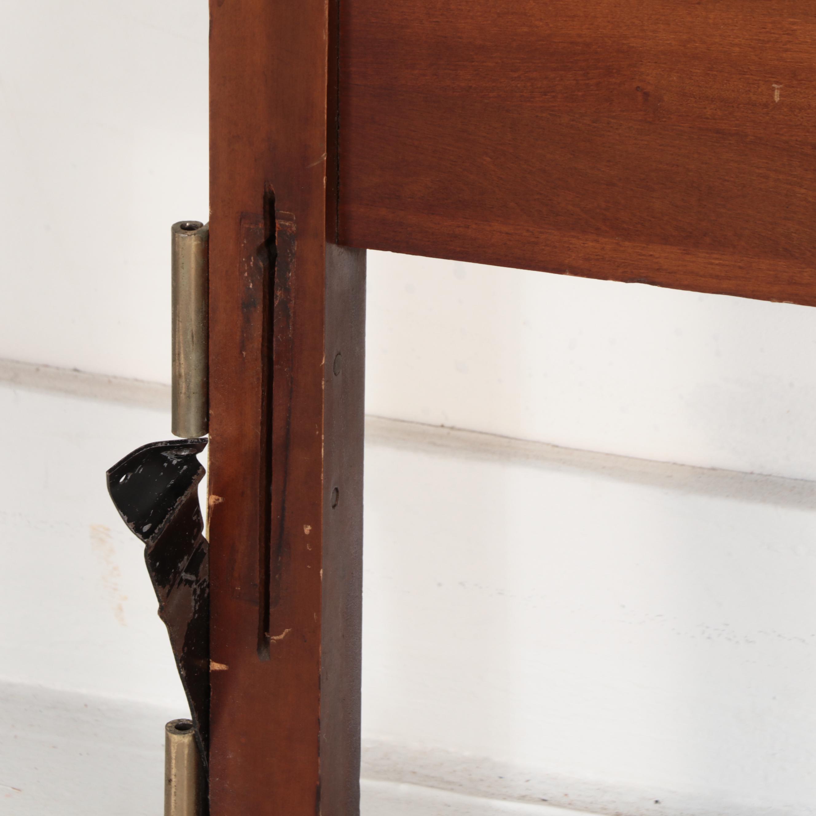 Jiranek Art Deco Walnut Full Size Headboard and Footboard, Circa 1930