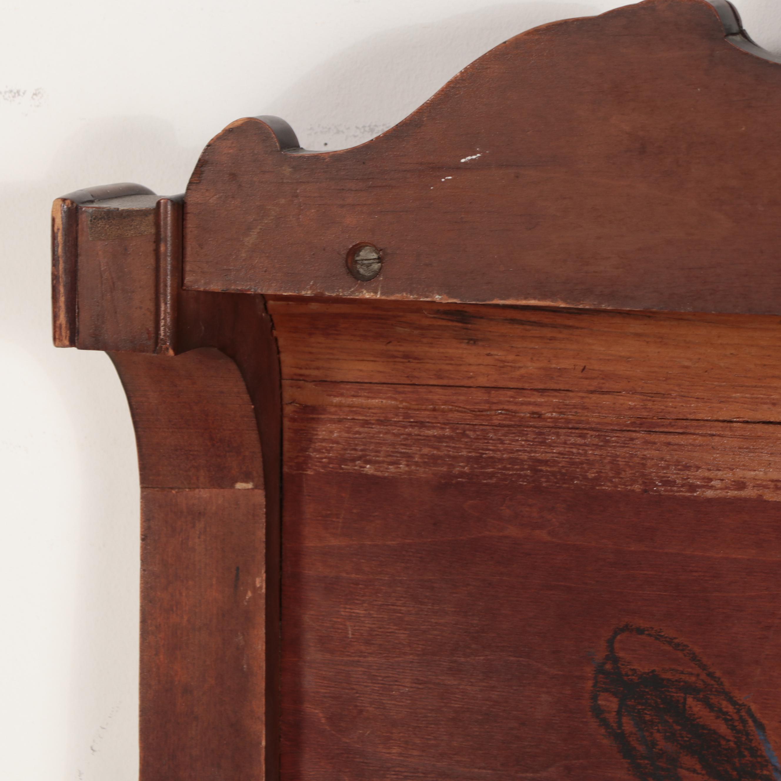 Jiranek Art Deco Walnut Full Size Headboard and Footboard, Circa 1930