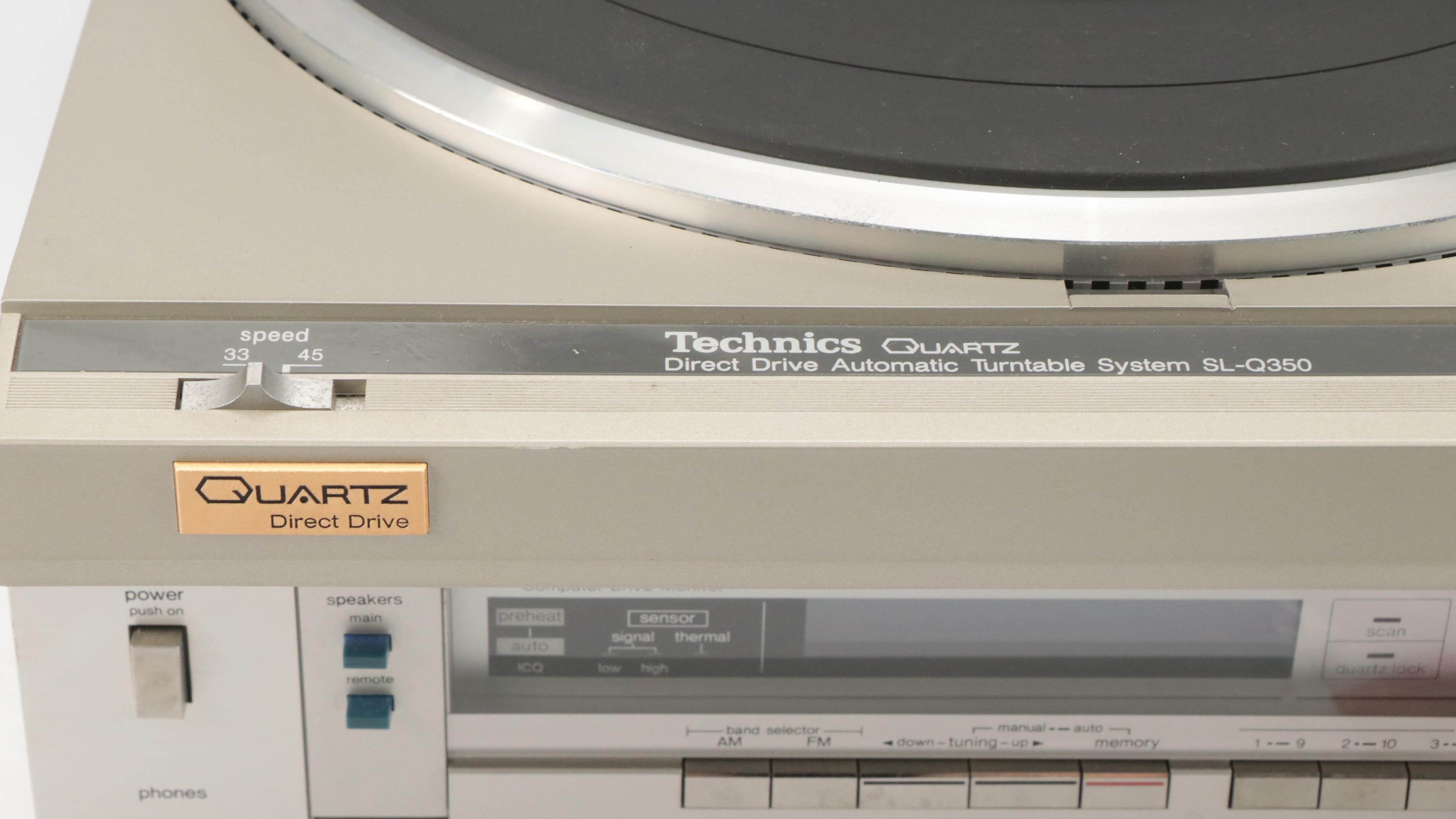 Technics SA-411 FM/AM Stereo Receiver and SL-Q350 Direct Drive Turntable System