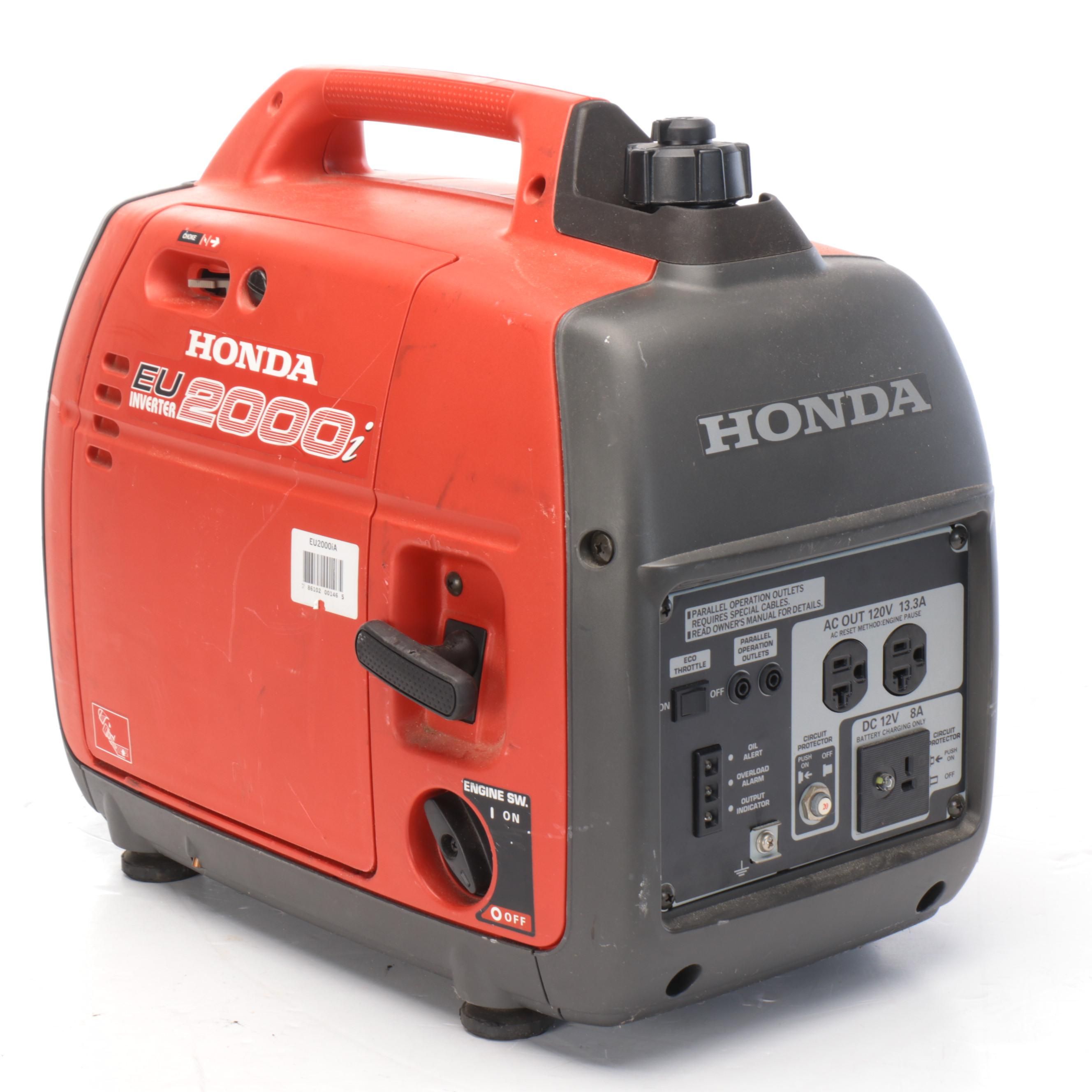 Honda EU2000i 2,000 Watt 120 Volt Inverter Generator