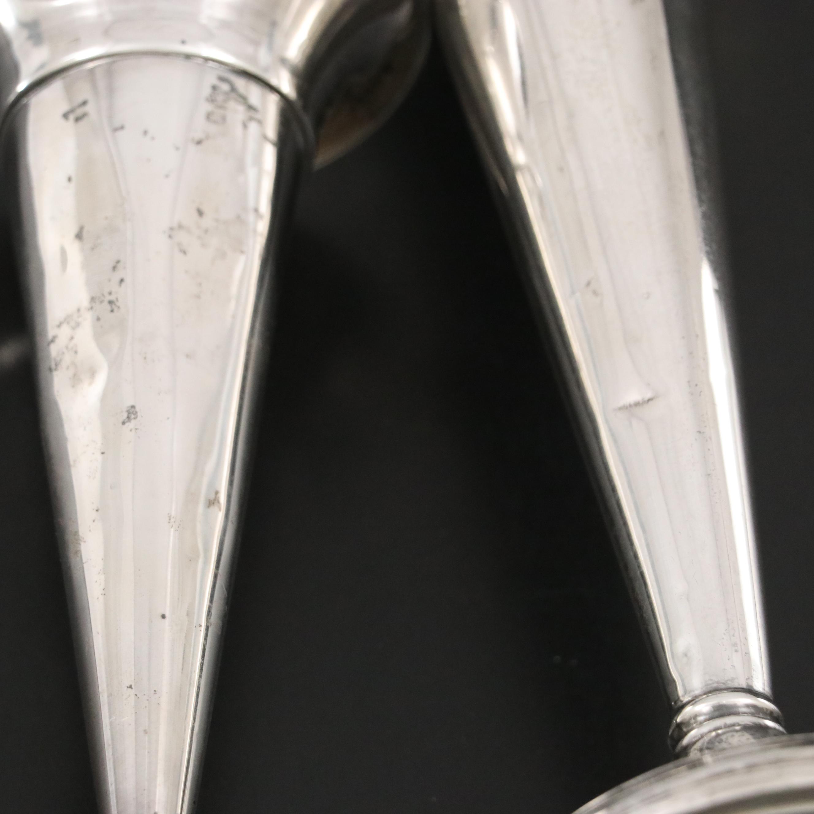 Reed & Barton and Preisner Silver Co. Weighted Sterling Vases