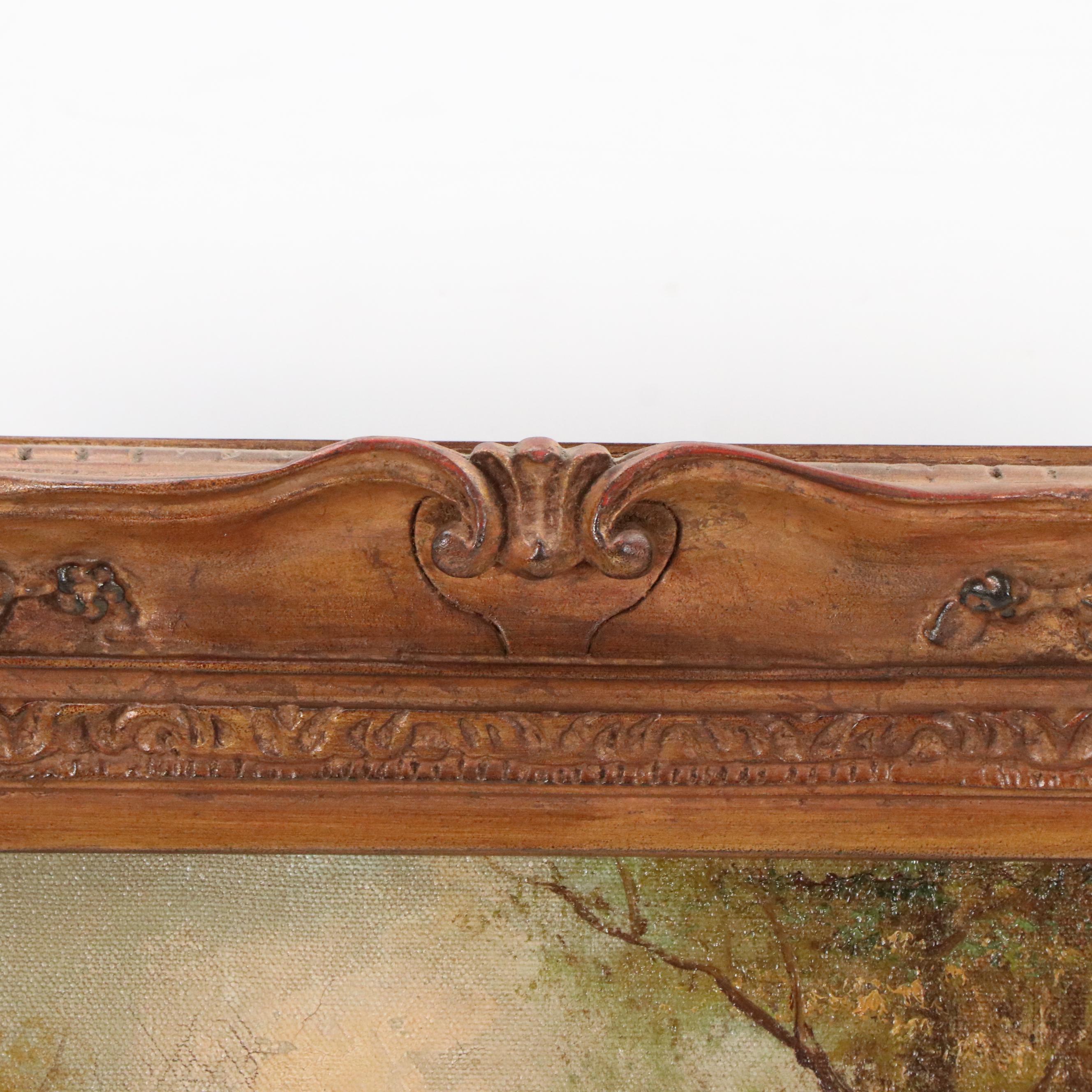 J. Medina Landscape Oil Painting