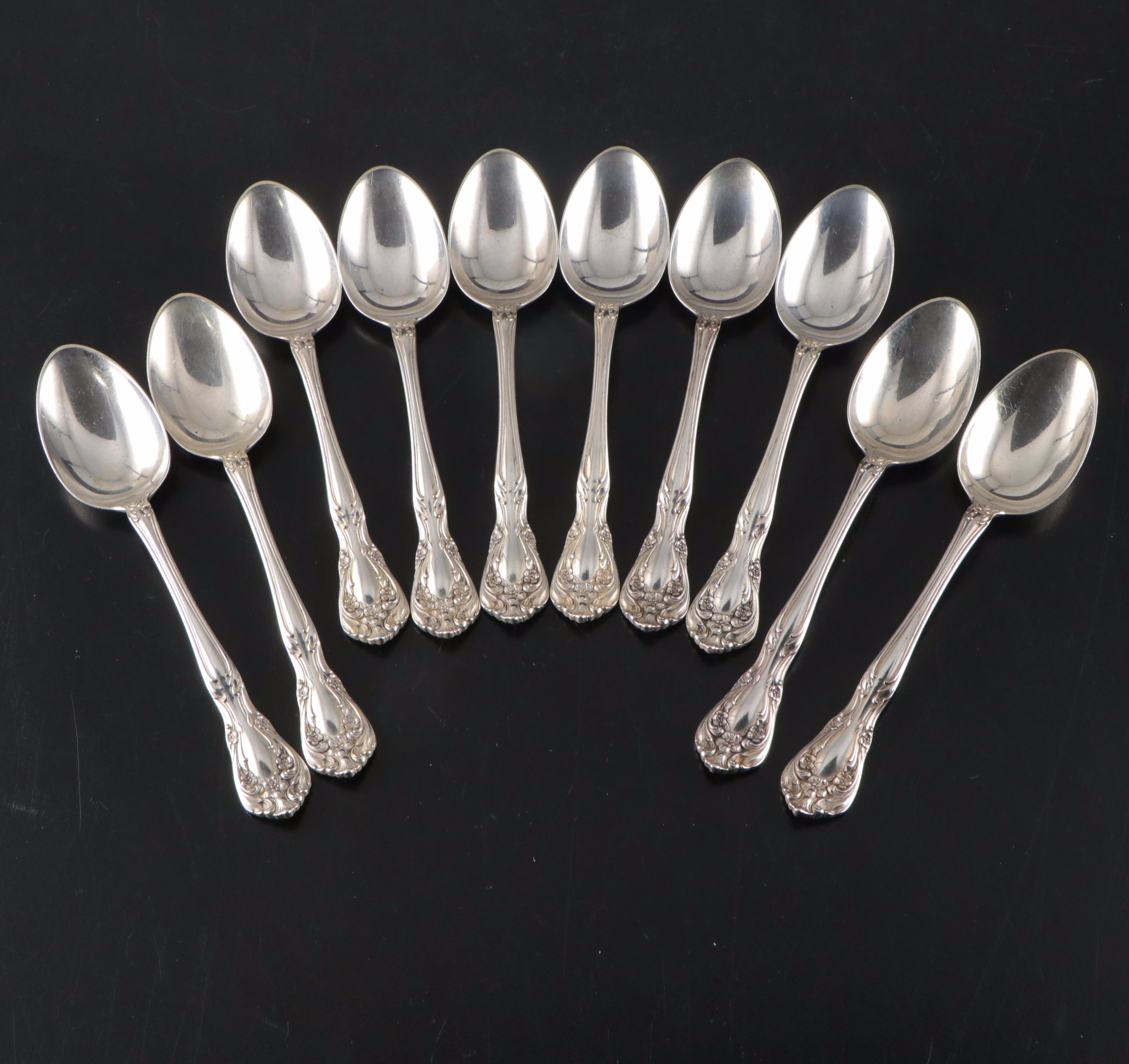 Alvin "Chateau Rose" Sterling Silver Flatware, Mid to Late 20th Century