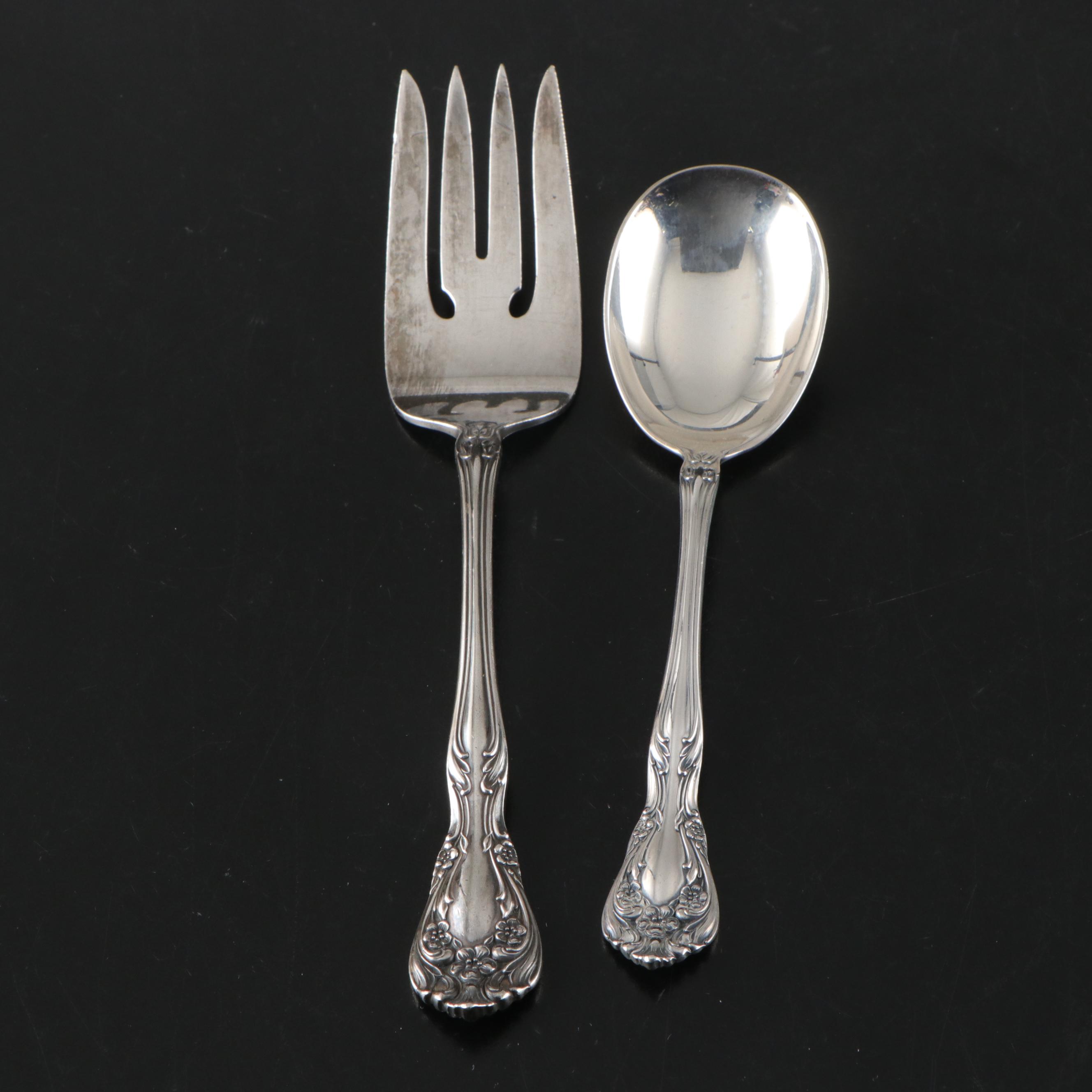 Alvin "Chateau Rose" Sterling Silver Flatware, Mid to Late 20th Century