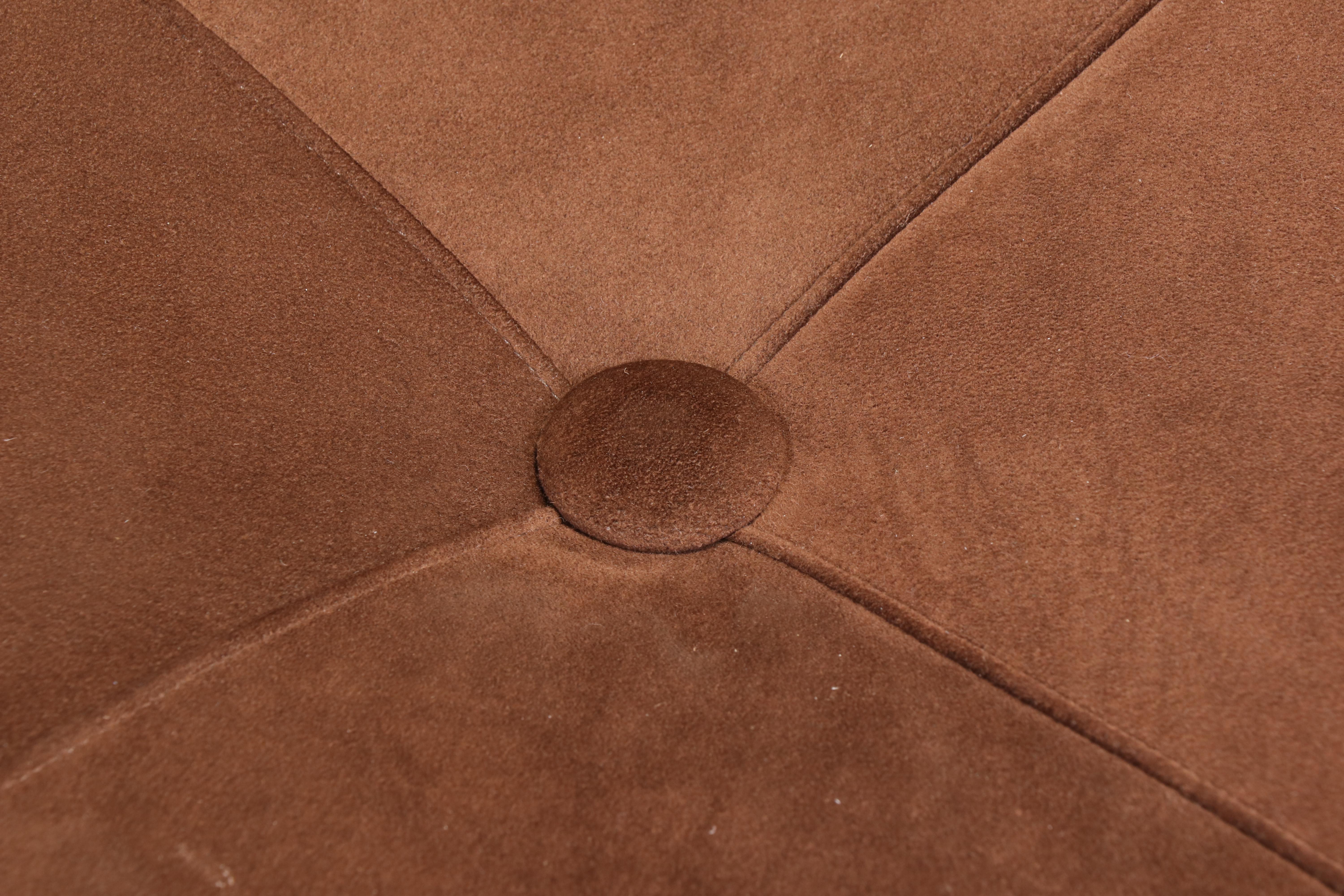 Pearson Custom-Upholstered Serpentine Cocktail Ottoman with Bullion Fringe