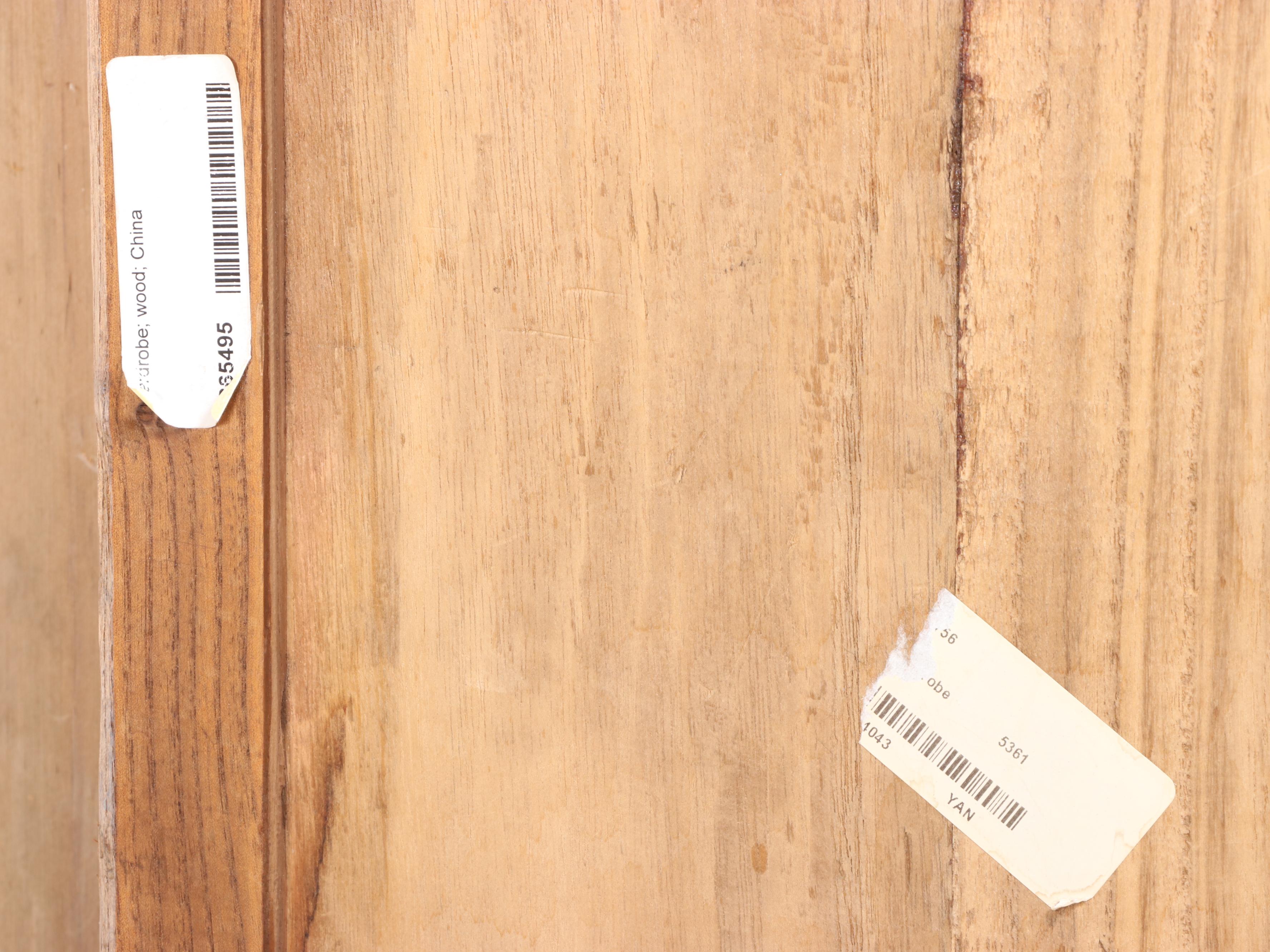 Chinese Elm and Pine Two-Door Cabinet