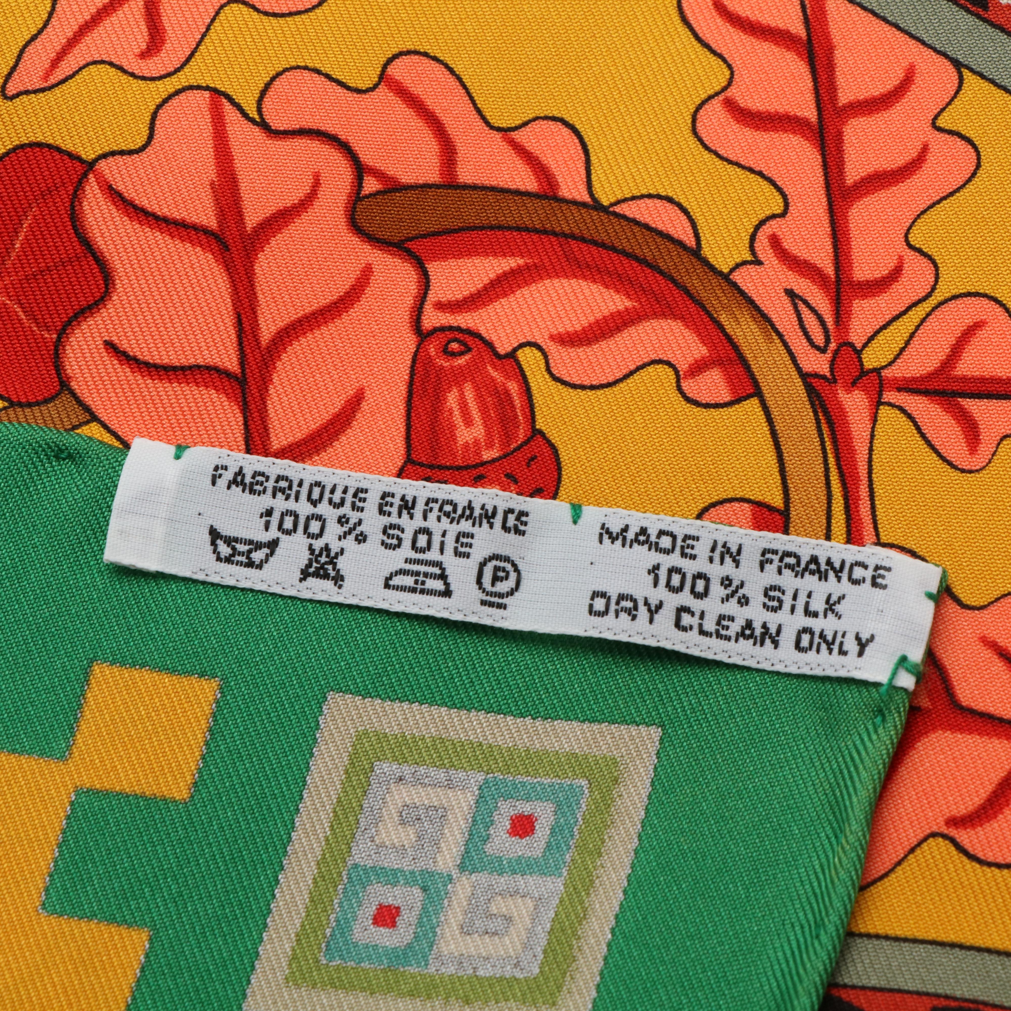 Hermès "Music of The Gods" Silk Twill Scarf 90
