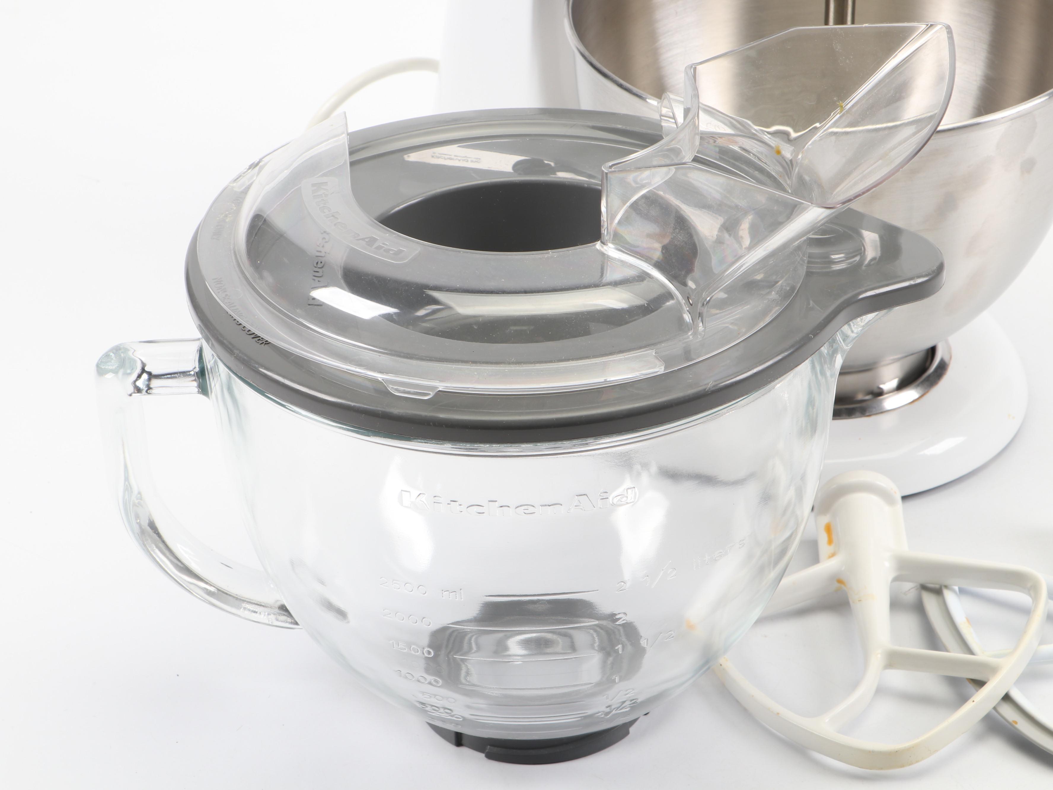 KitchenAid Classic Stand Mixer with Extra Paddles and Glass Mixing Bowl