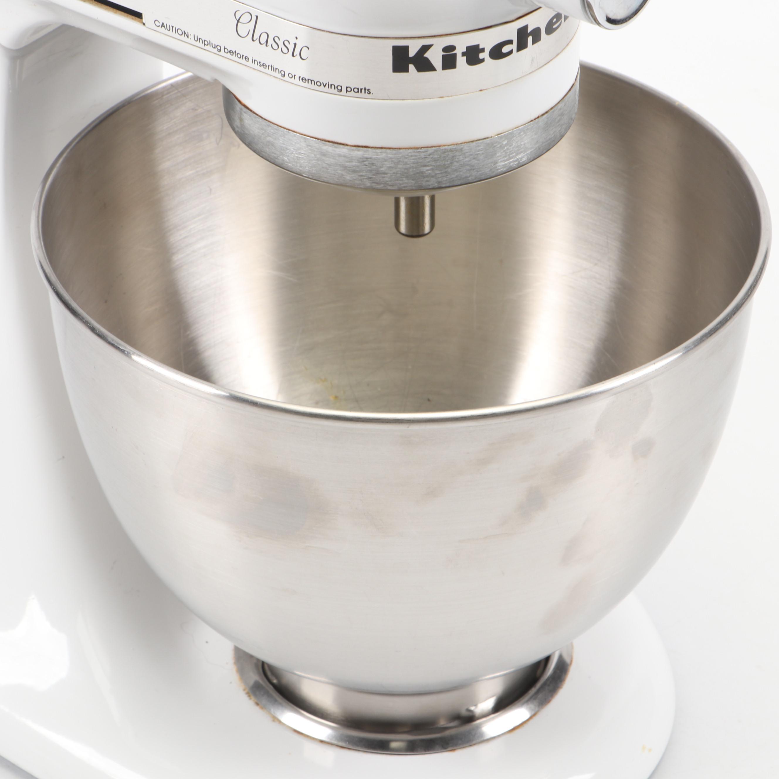 KitchenAid Classic Stand Mixer with Extra Paddles and Glass Mixing Bowl