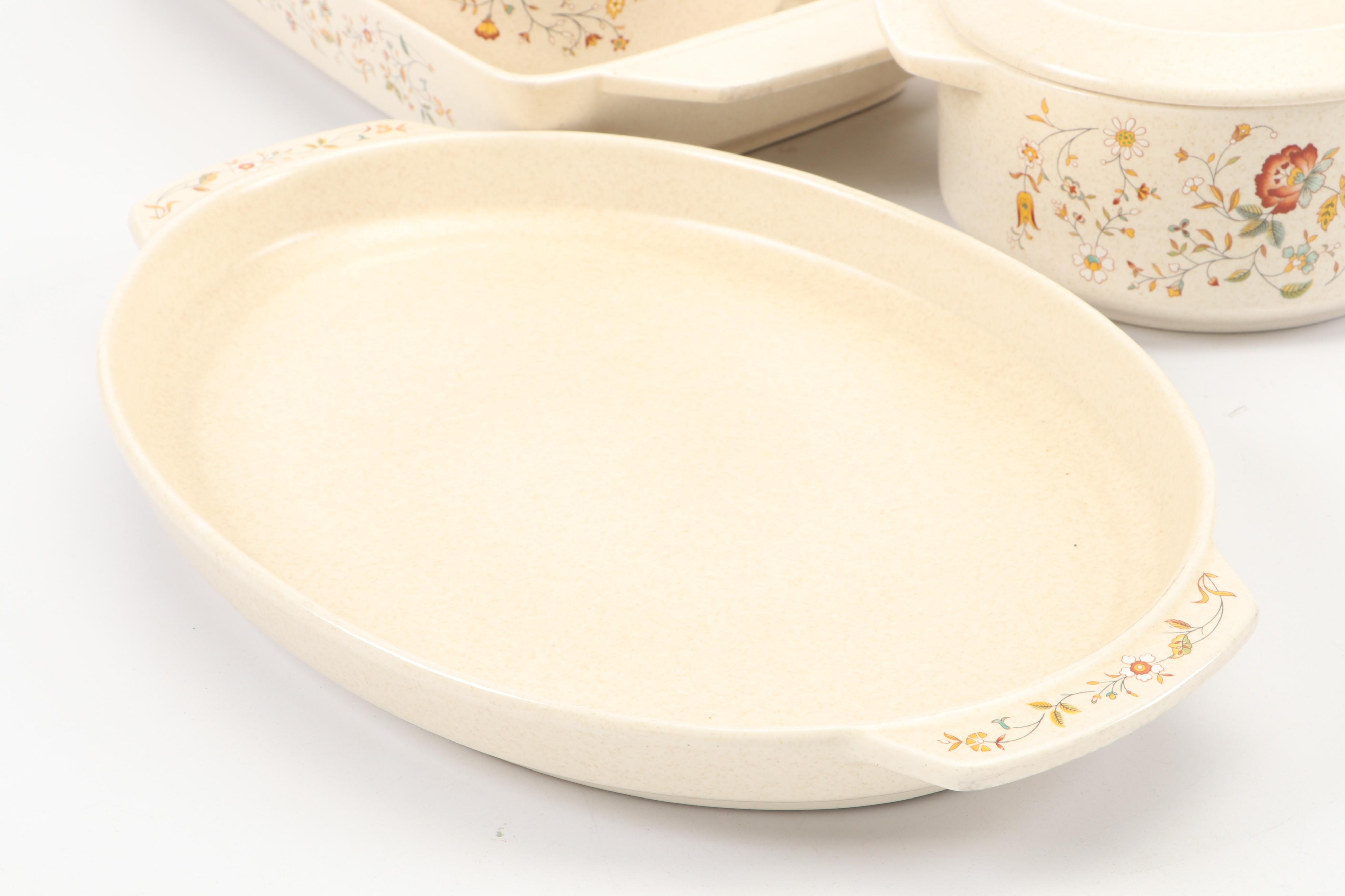 Lenox "Merriment" Temper-ware Ceramic Serveware Set, 1977–1987