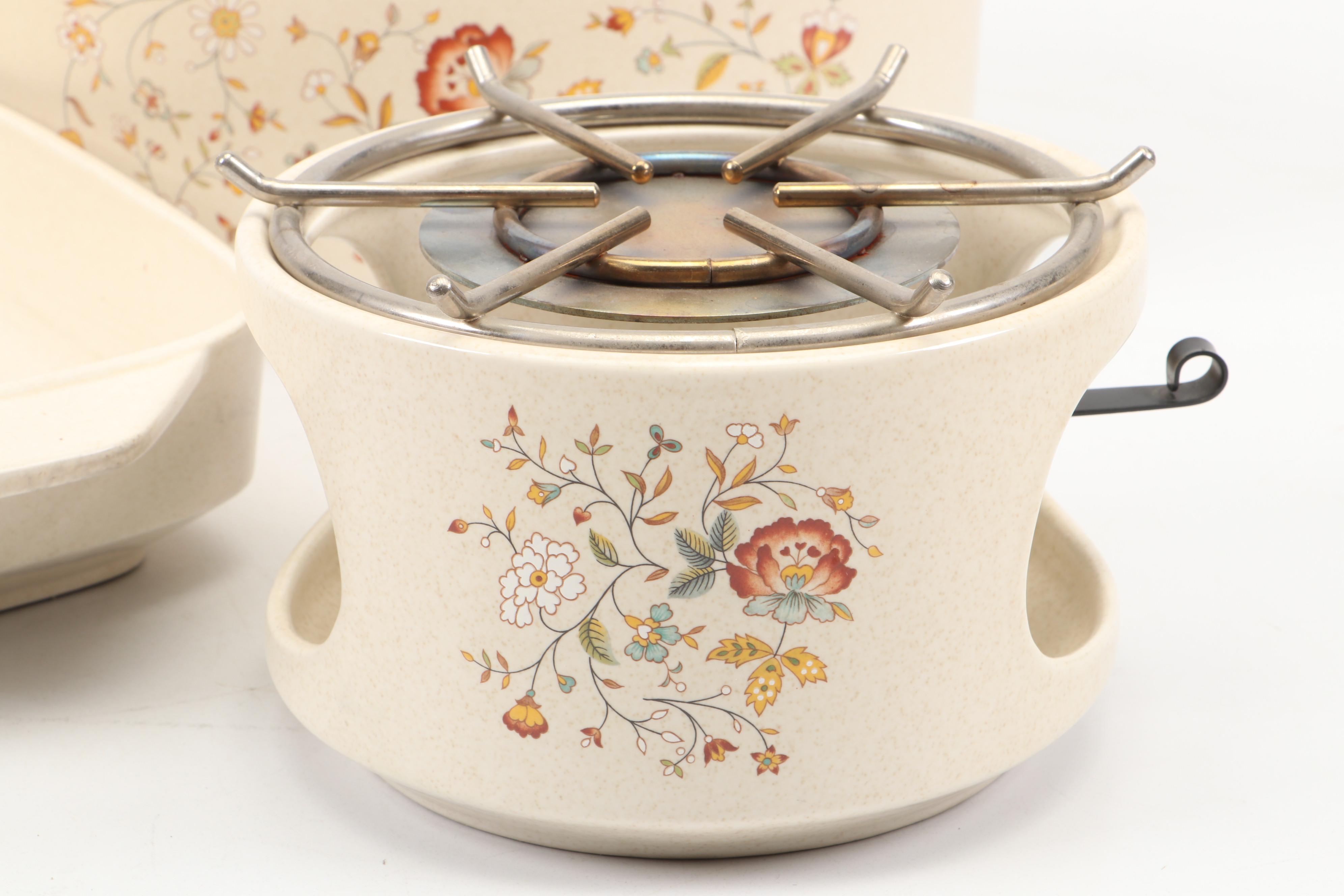 Lenox "Merriment" Temper-ware Ceramic Serveware Set, 1977–1987