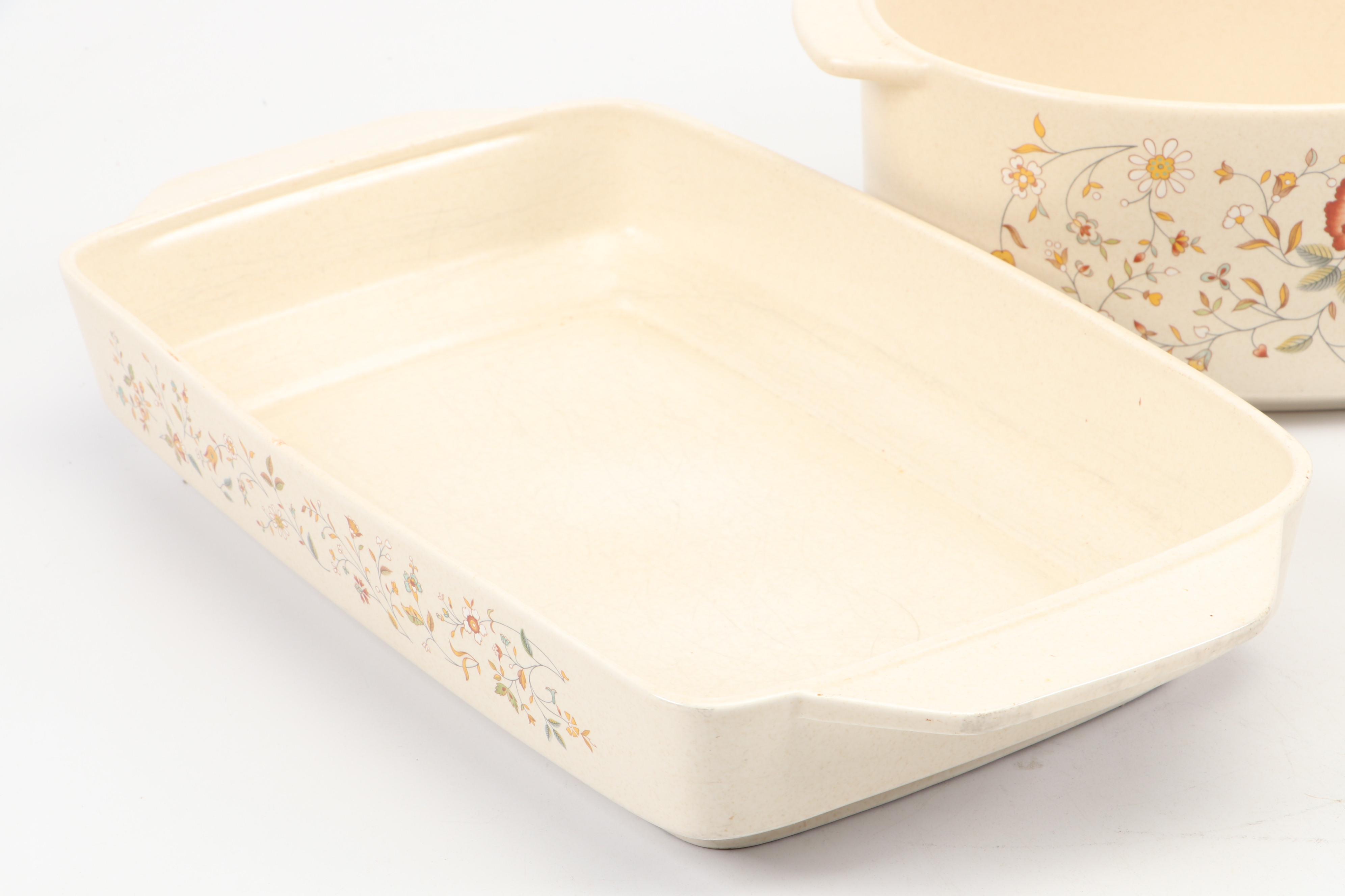 Lenox "Merriment" Temper-ware Ceramic Serveware Set, 1977–1987