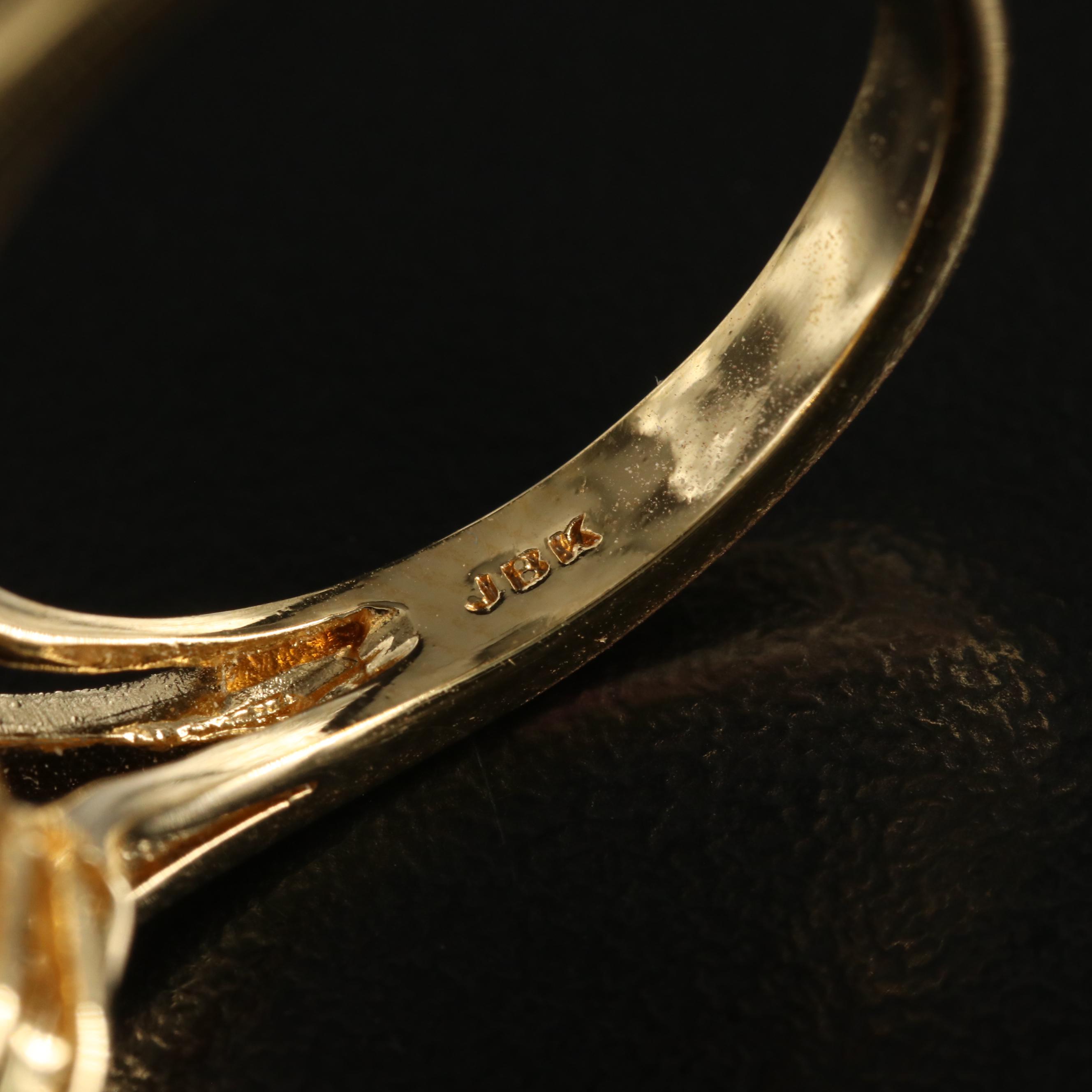 Jacqueline Kennedy Starry Night Simulated Sapphire and CZ Ring