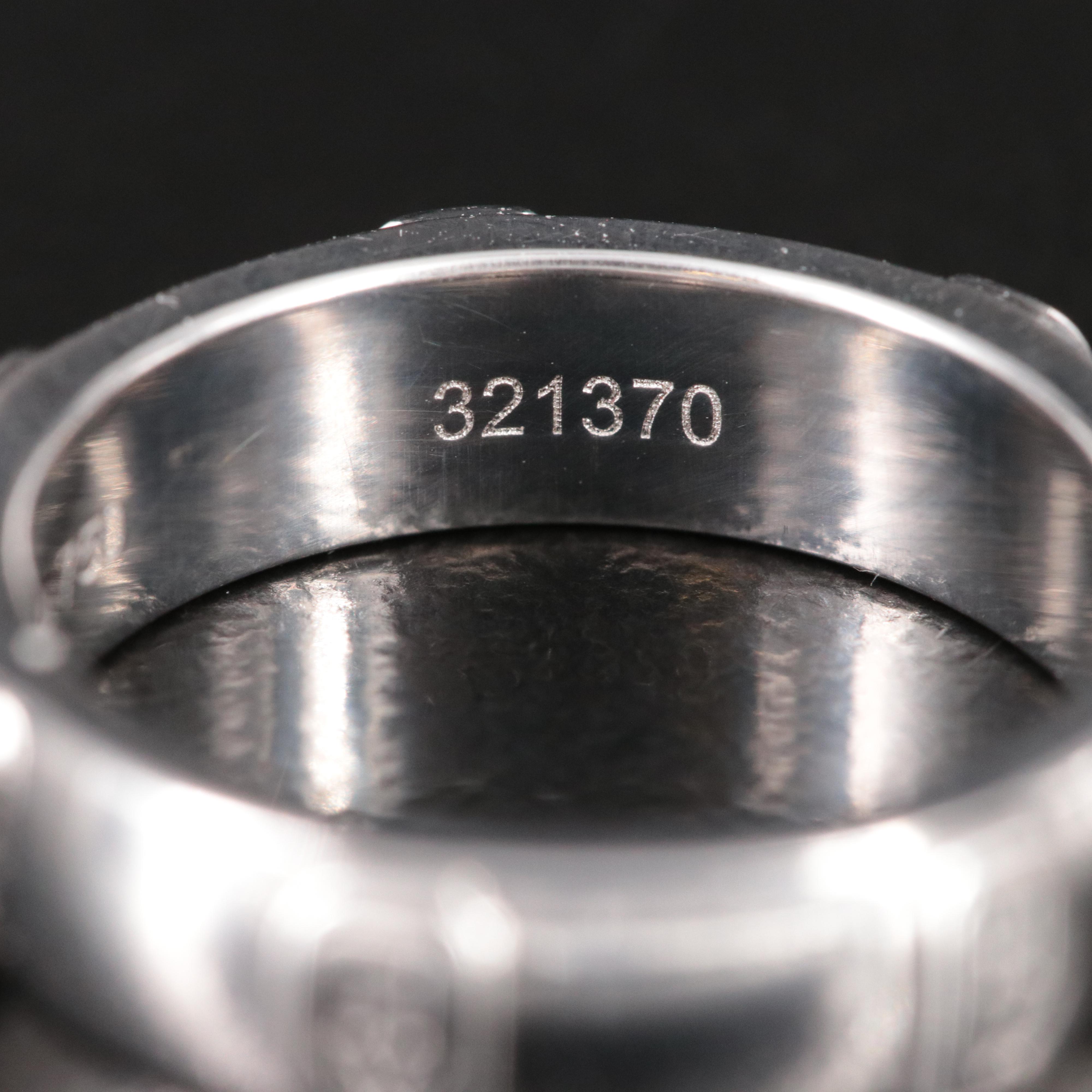 Harry Winston HW Logo 18K Ring with Diamond Accent