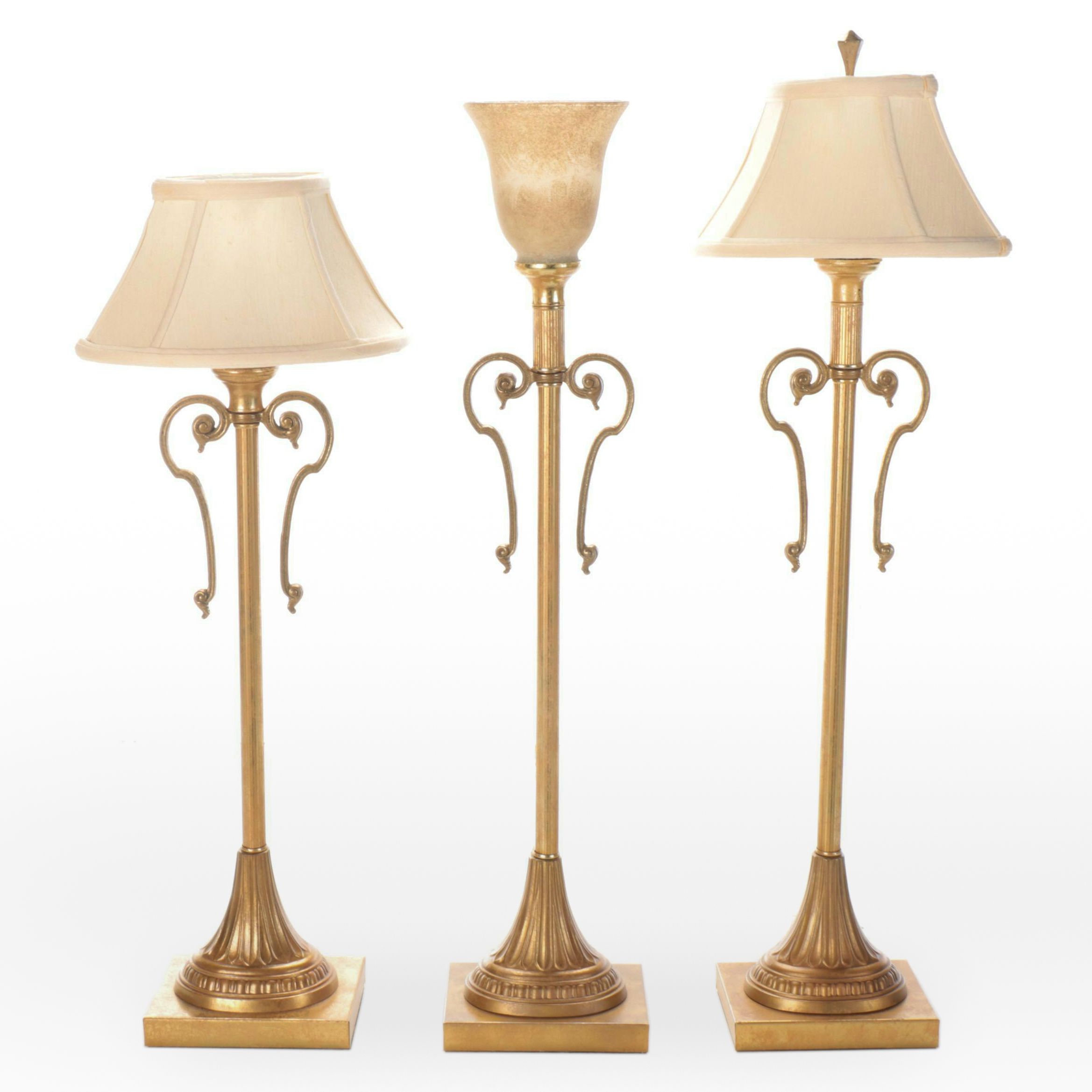 Cambridge Lamp Inc. Double Handle Torchiere and Console Lamps